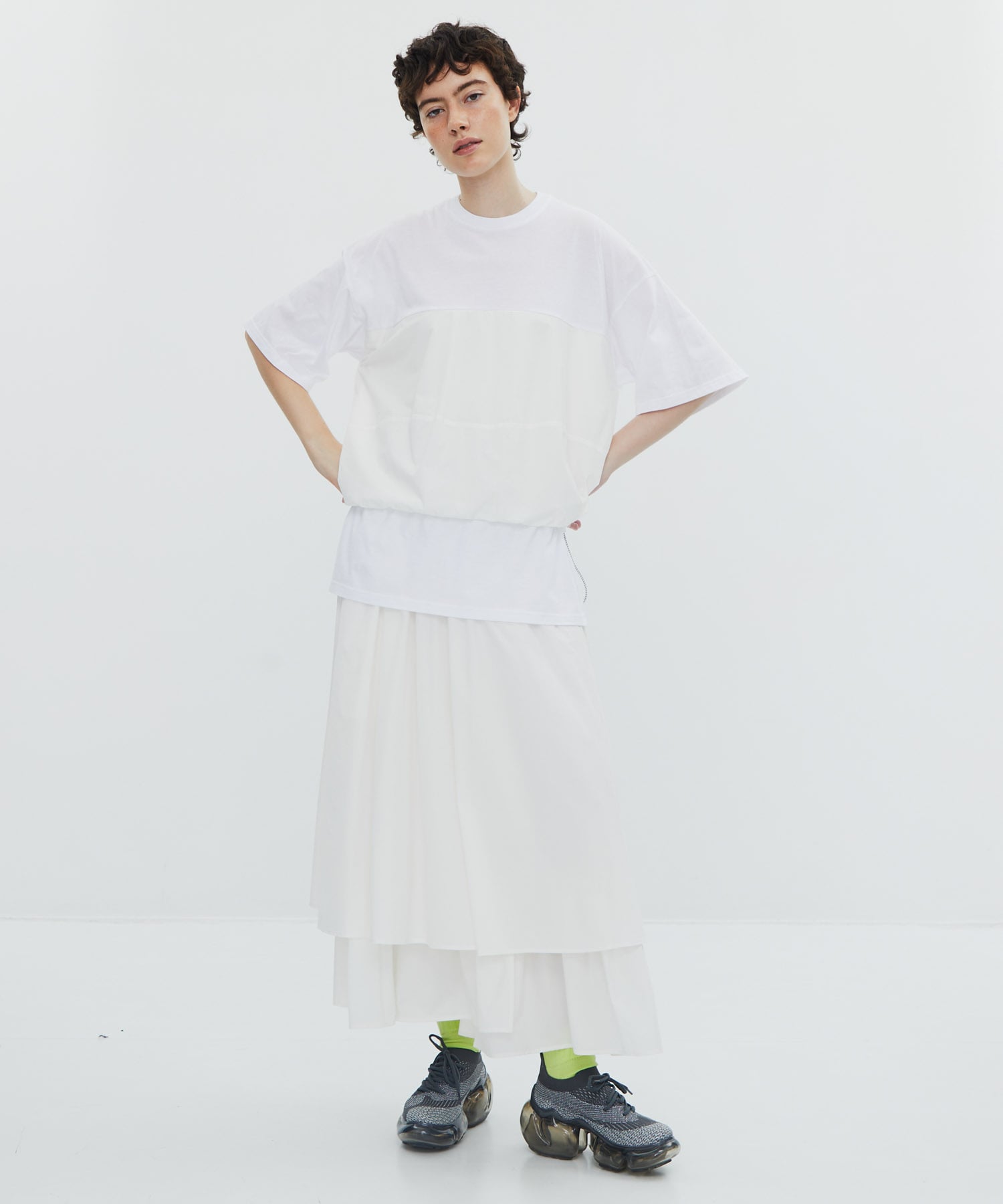 woven combinatin t-shirt nagonstans