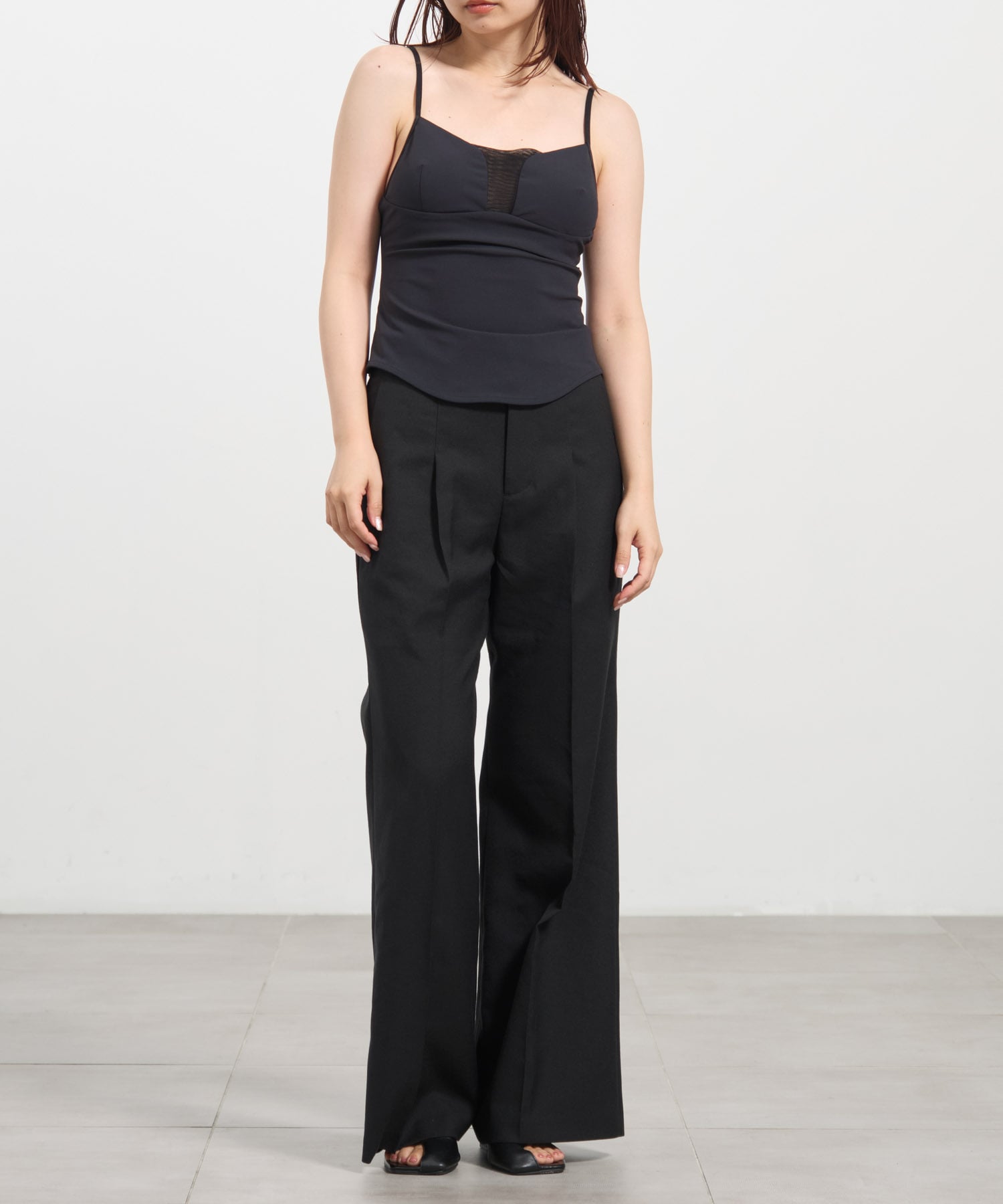 Tulle paneled cami FETICO