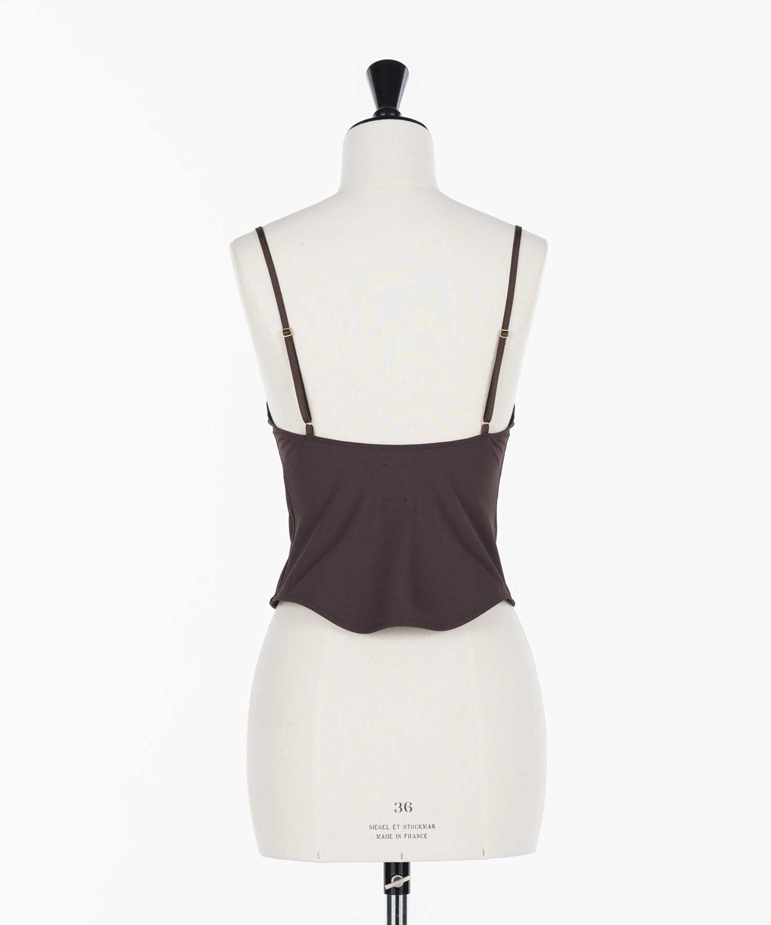Tulle paneled cami FETICO