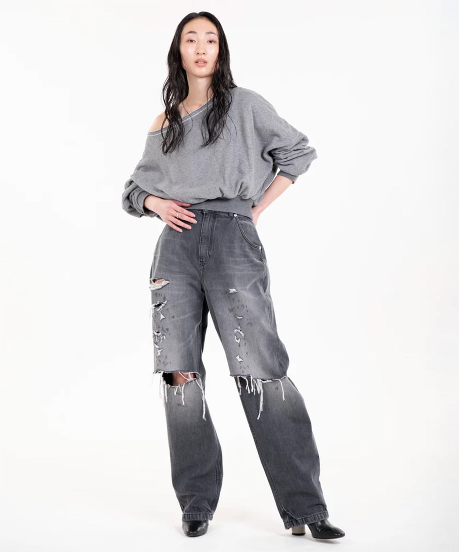 VINTAGE WIDE TAPERED CRUSH STUDIO R330