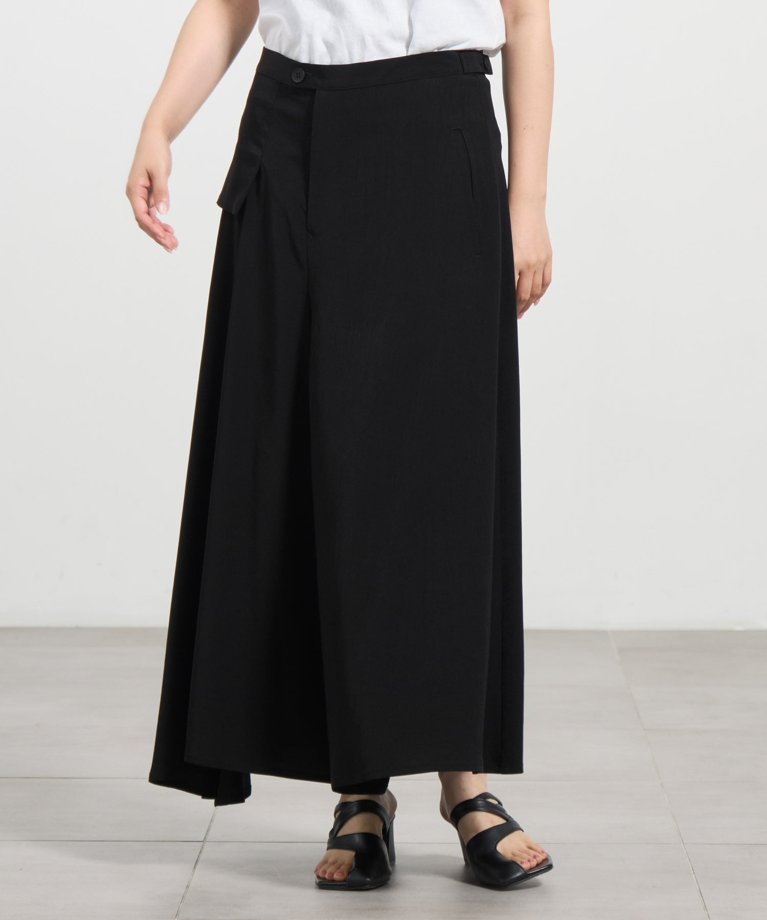 右フラシ布フレアP Yohji Yamamoto