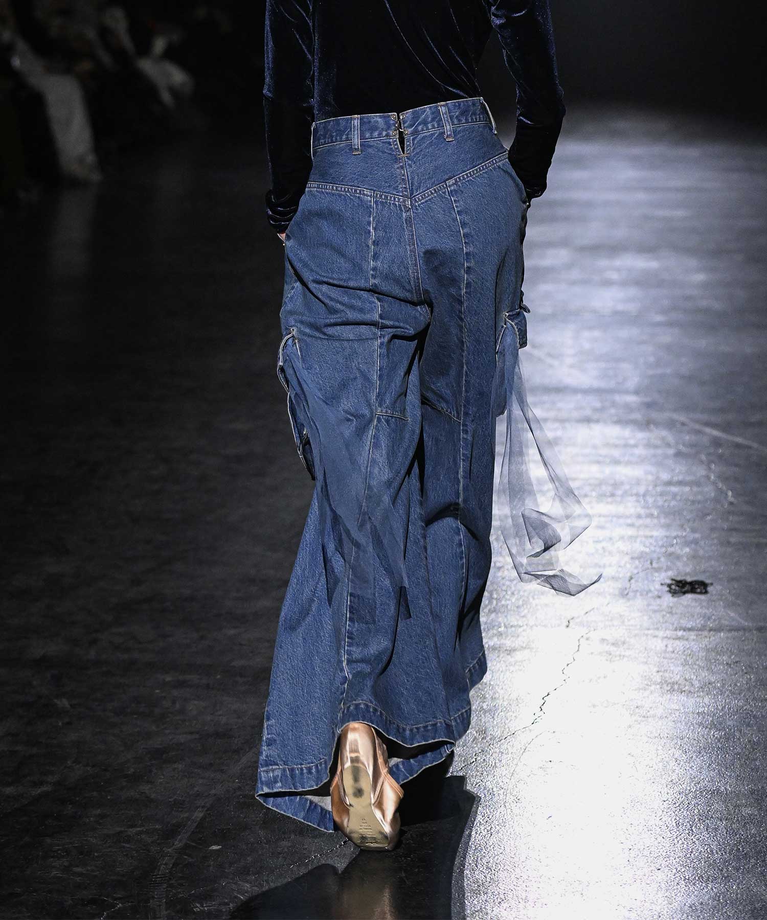 CP-25183 Denim Cargo Pants Chika Kisada
