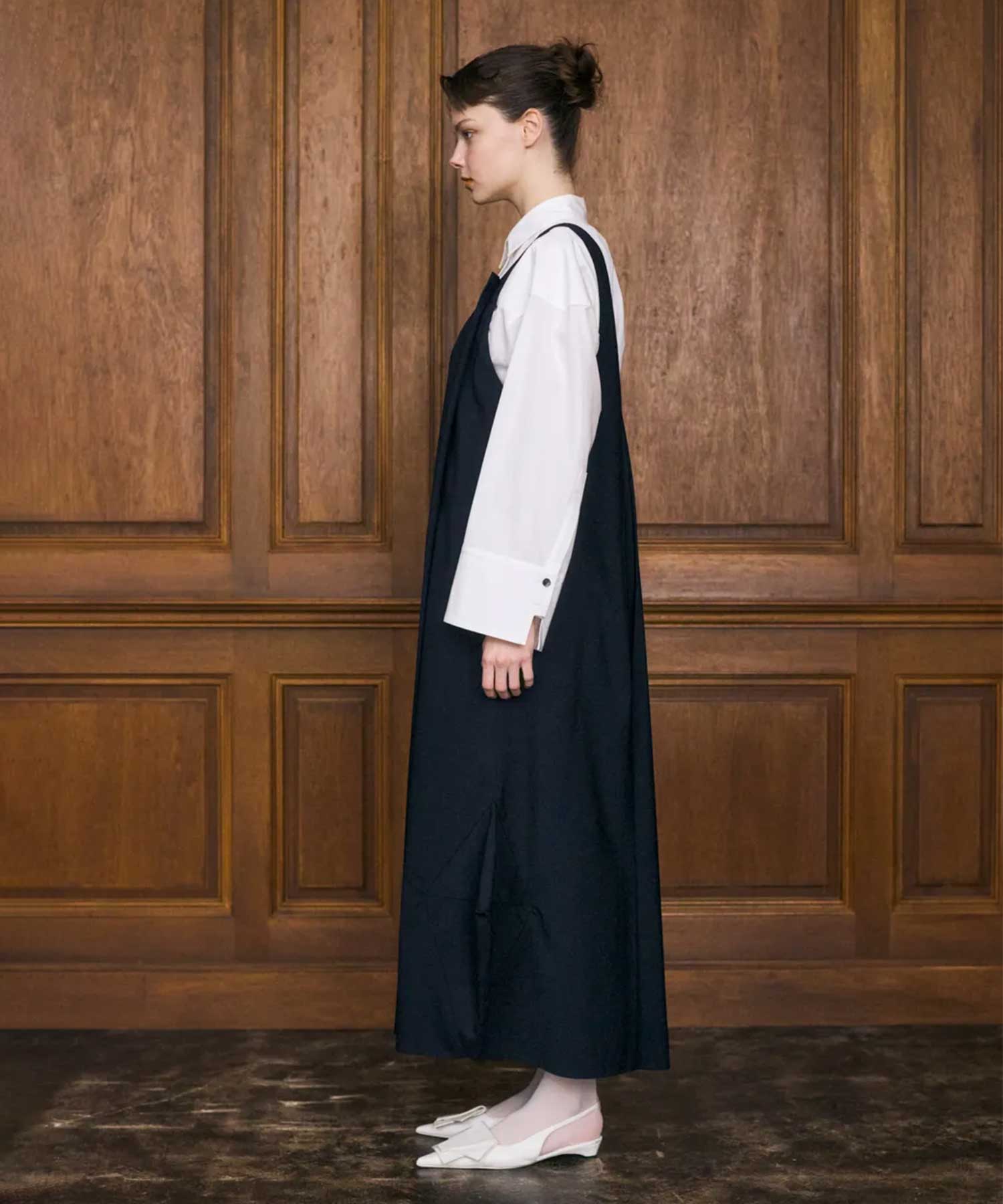 TUCK JUMPER-SKIRT ENFOLD