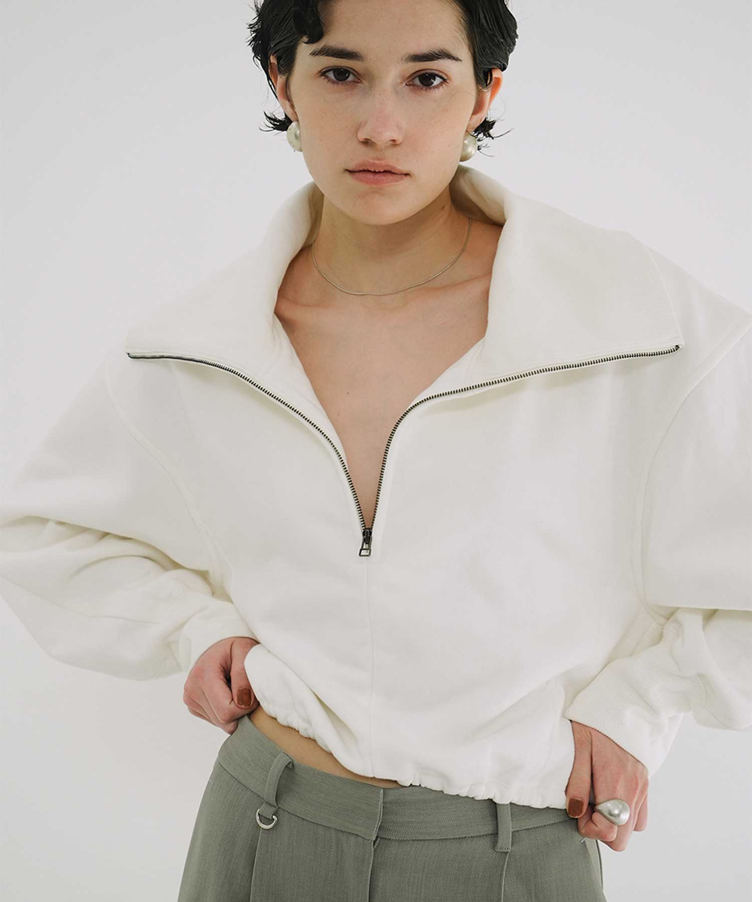 HALF ZIP SHORT TOPS CLANE