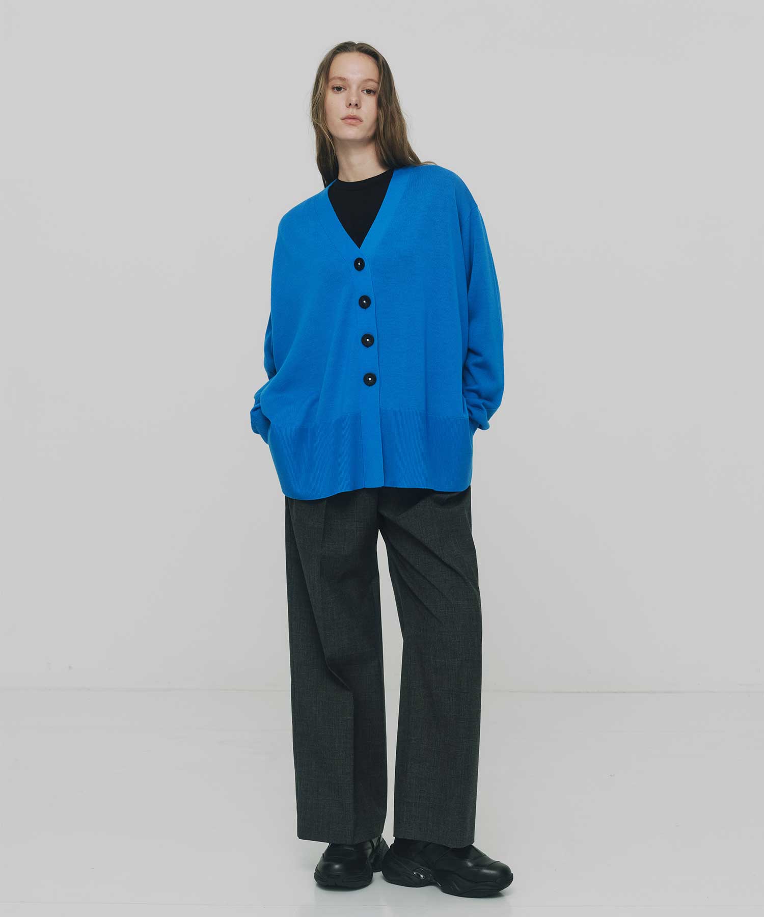 FLARE-SILHOUETTE CARDIGAN ENFOLD