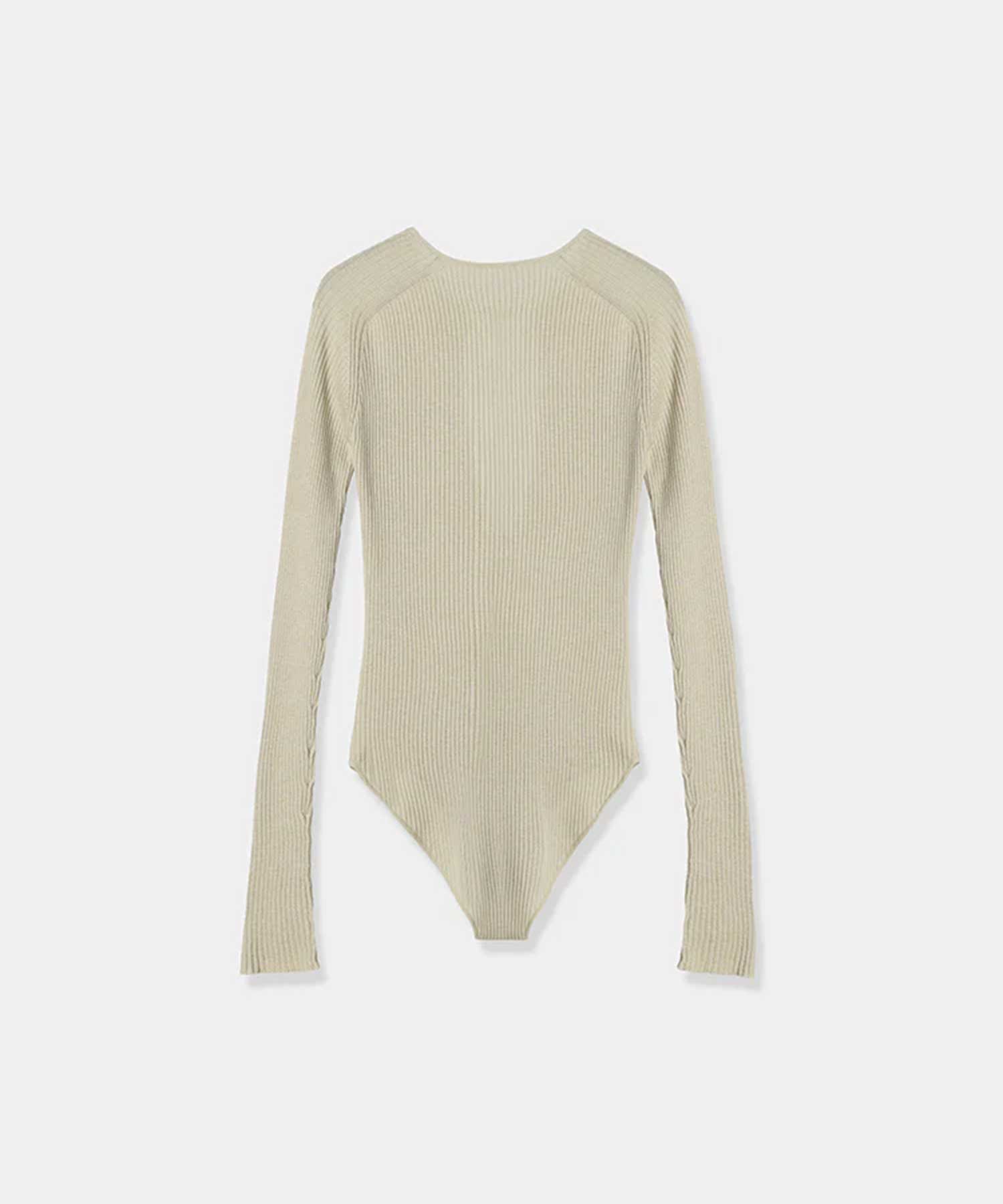 Vneck knit body suit Louren
