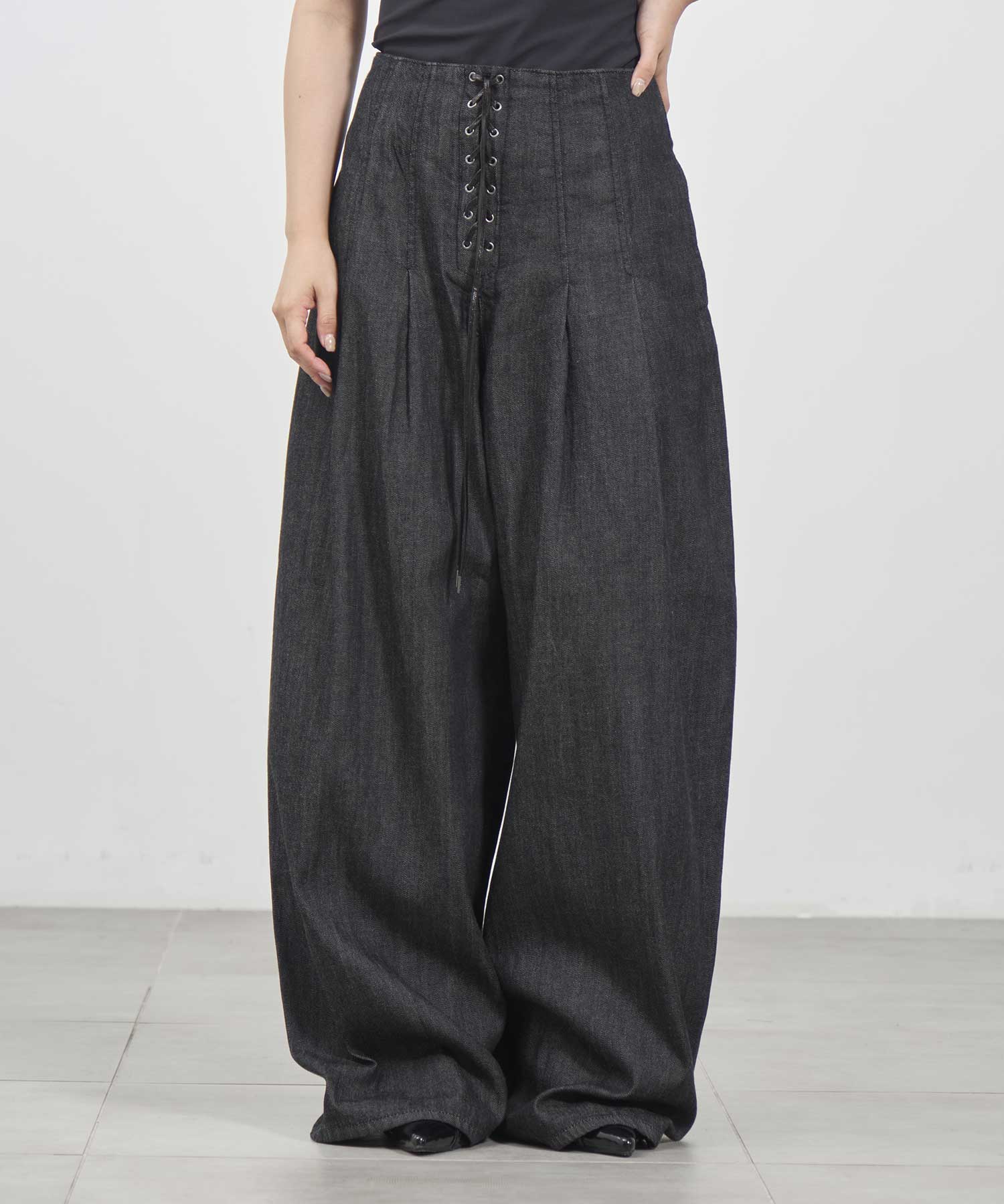 Pleated wide-legged jeans FETICO