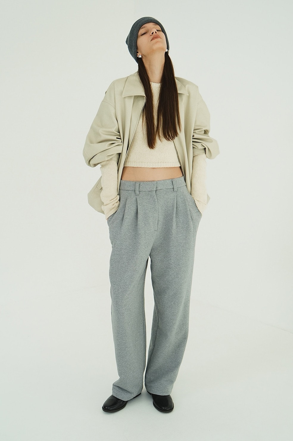 TWO TUCK SWEAT PANTS CLANE