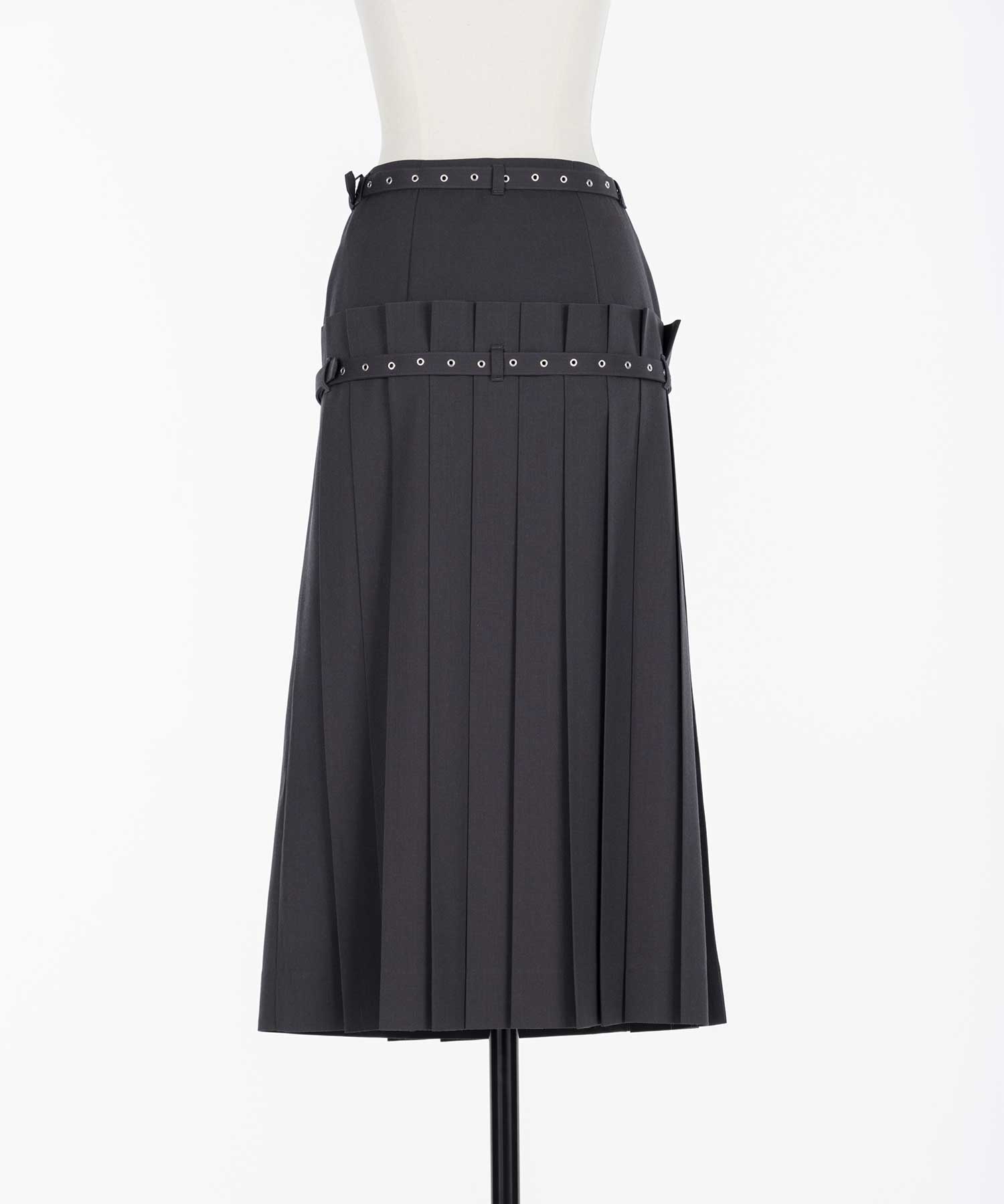 Pleated wrap midi skirt FETICO