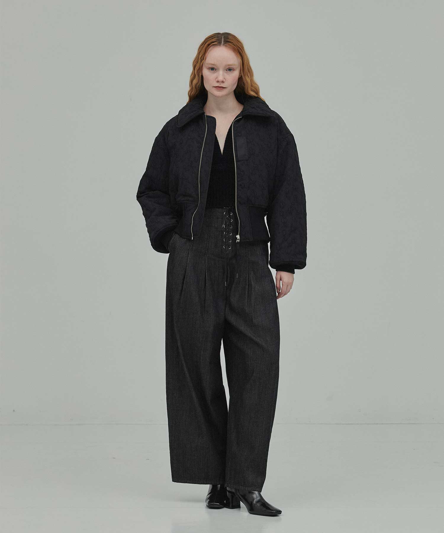 Floral jacquard bomber jacket FETICO