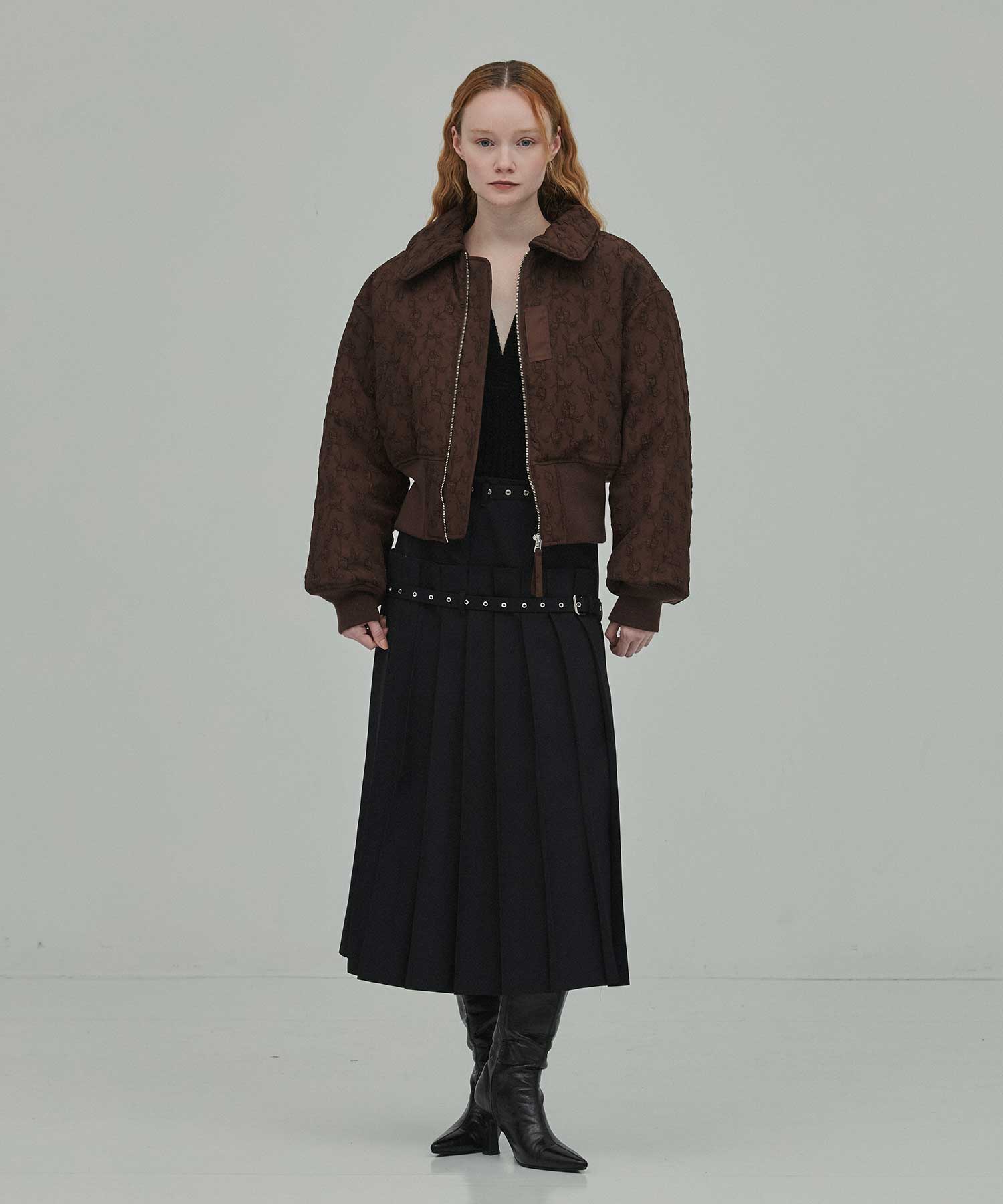 Floral jacquard bomber jacket FETICO