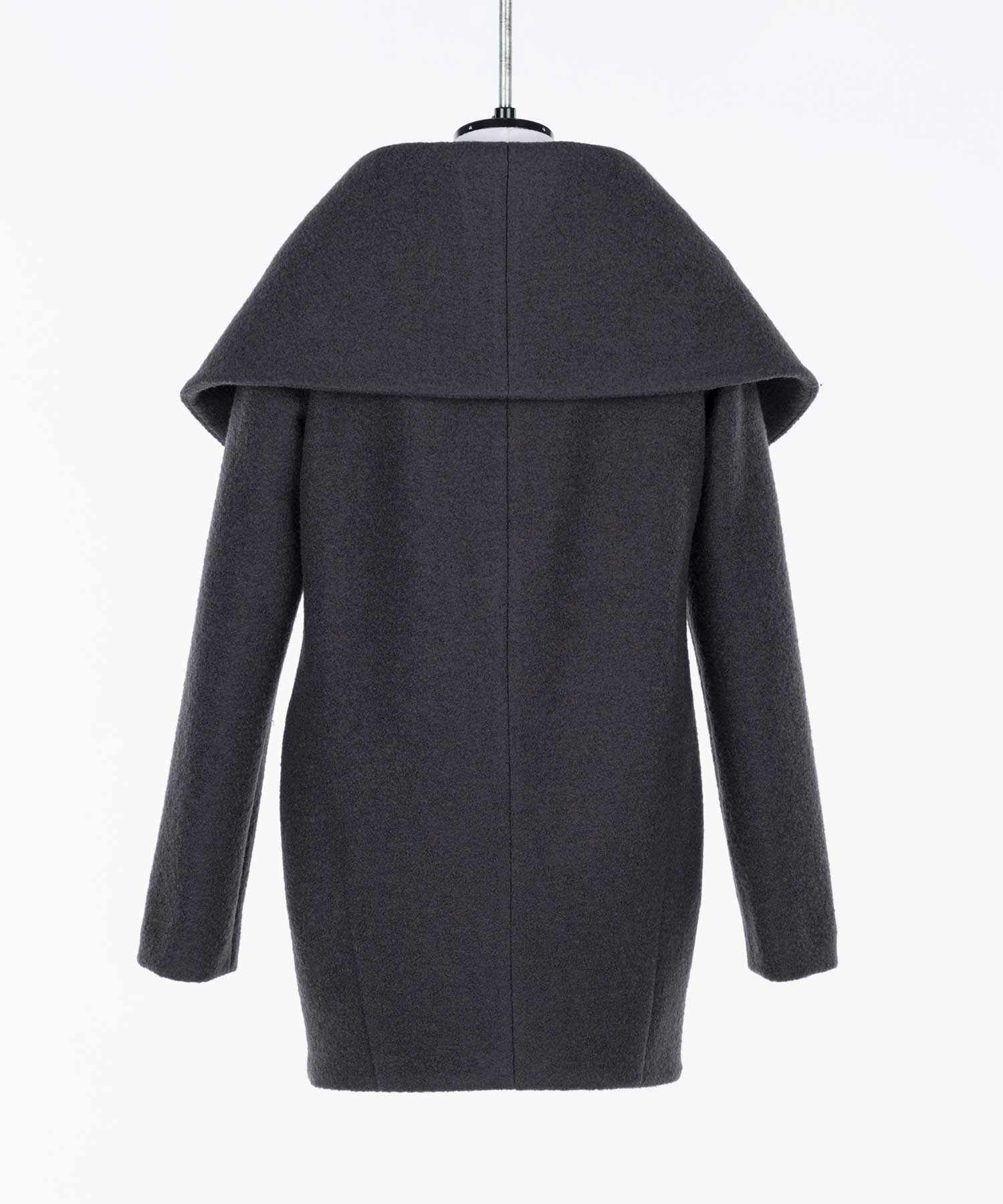 Boucle wool cape coat FETICO