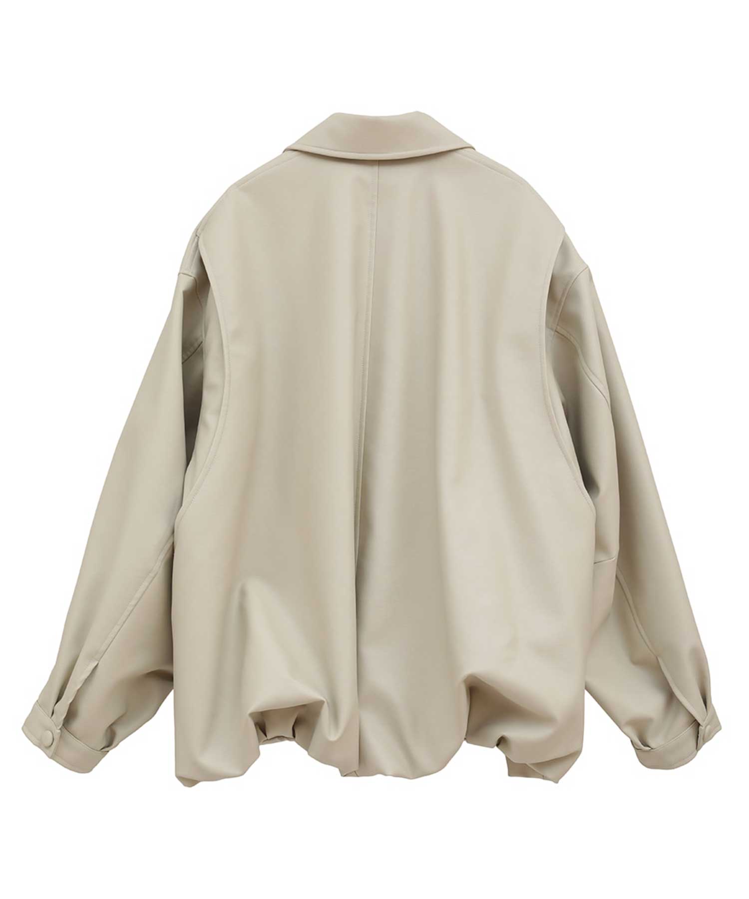 FAKE LEATHER BALLOON JACKET CLANE