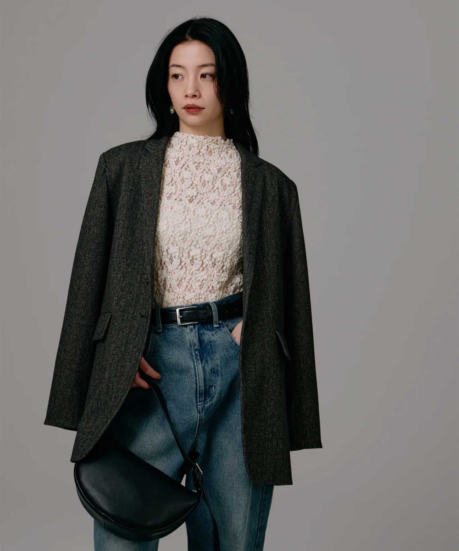 herringbone jacket Louren