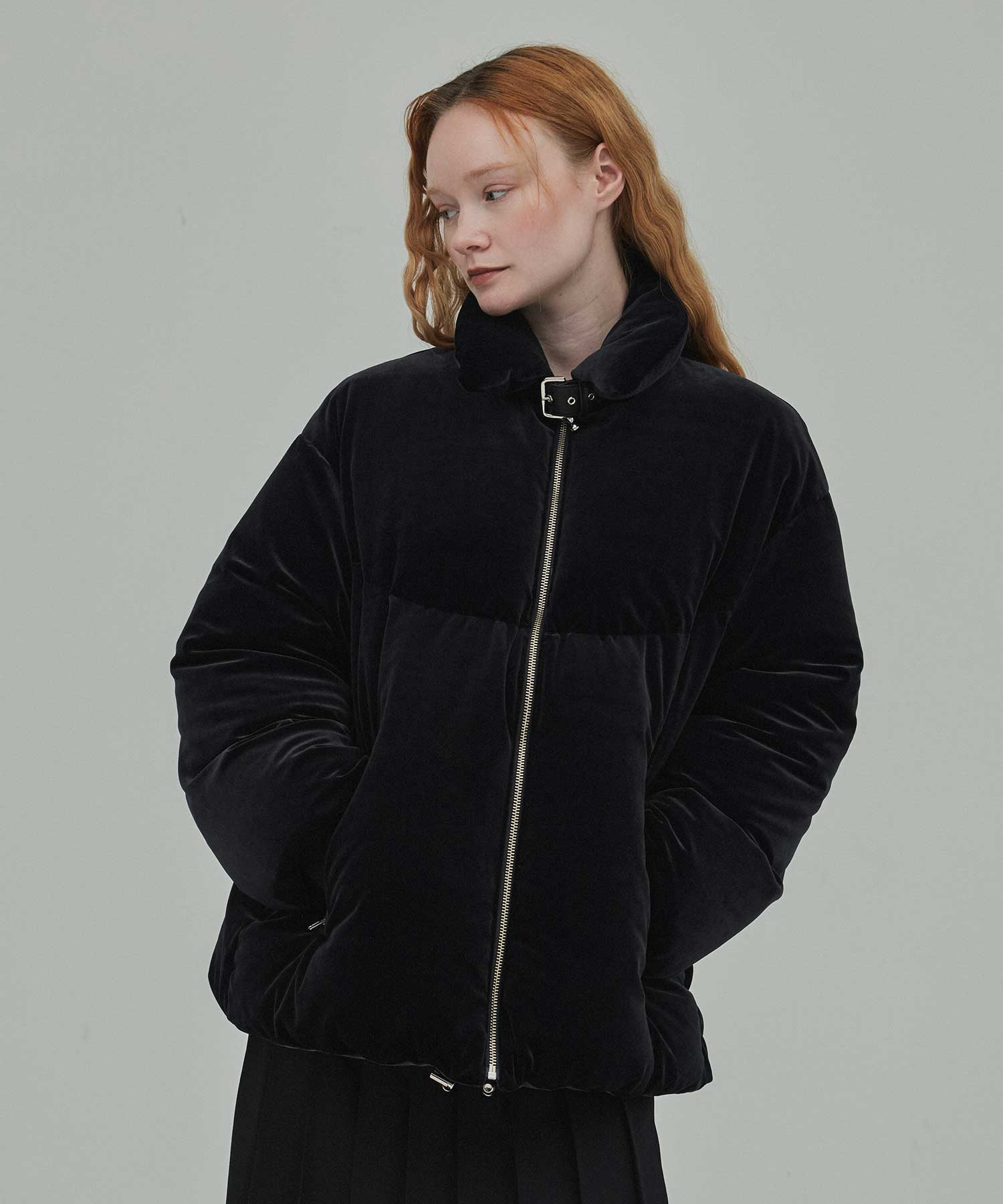 Velour down coat FETICO