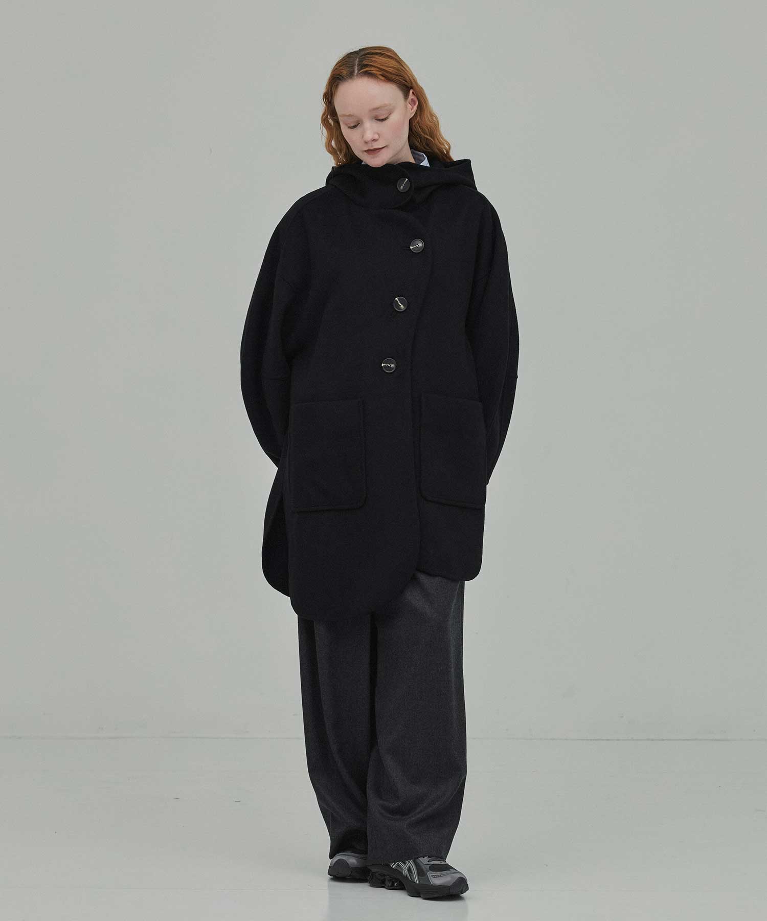 CIRCLE MODS-COAT(36 BLACK): ENFOLD: WOMENS｜THE TOKYO ONLINE STORE