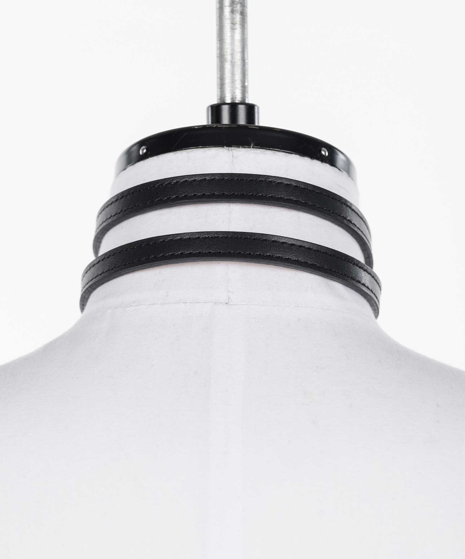 Leather skinny choker FETICO