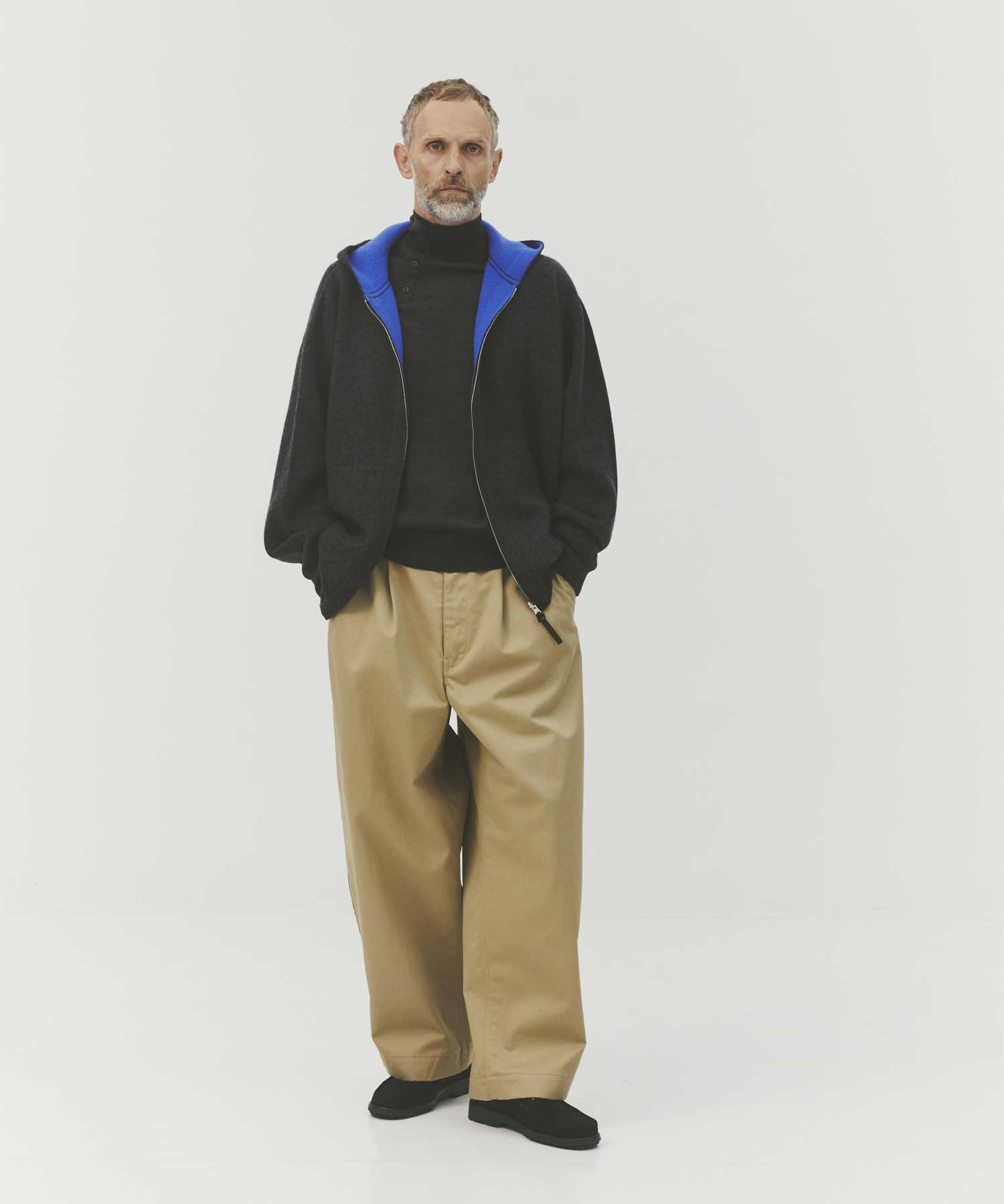 CASHMERE REVERSIBLE ZIP UP HOODIE THE TOKYO