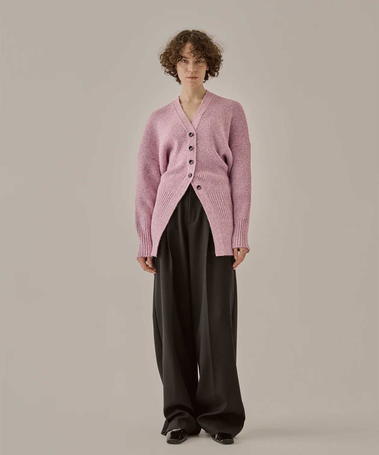 Greer melange knit cardigan AKIRANAKA