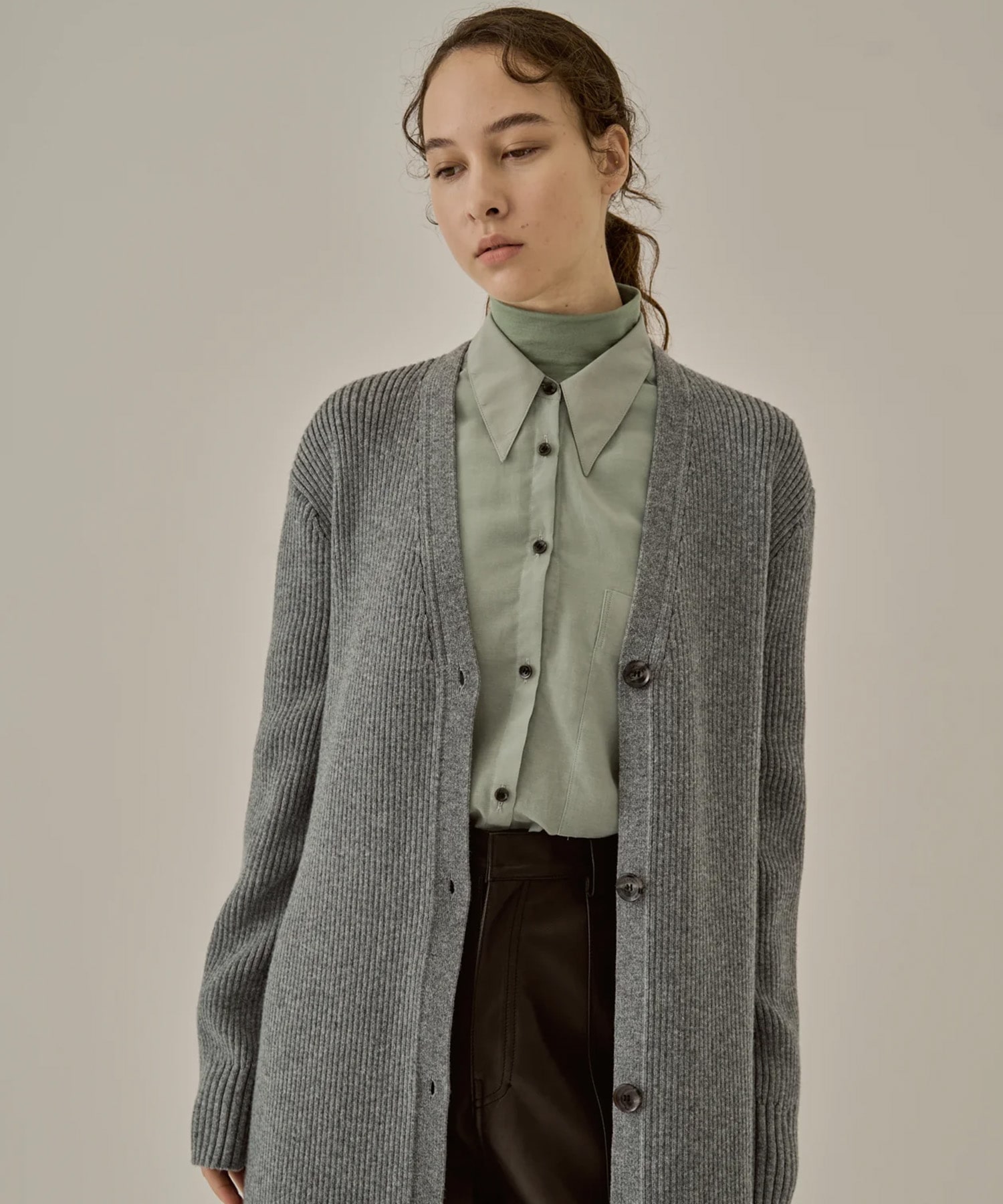 Margo long knit cardigan AKIRANAKA