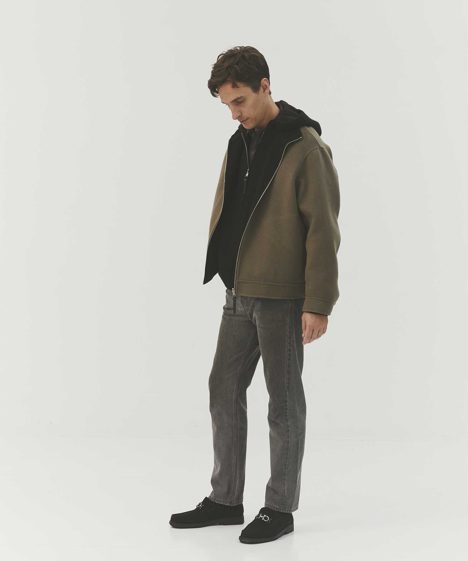 CASHMERE REVERSIBLE STAND ZIP BLOUSON THE TOKYO