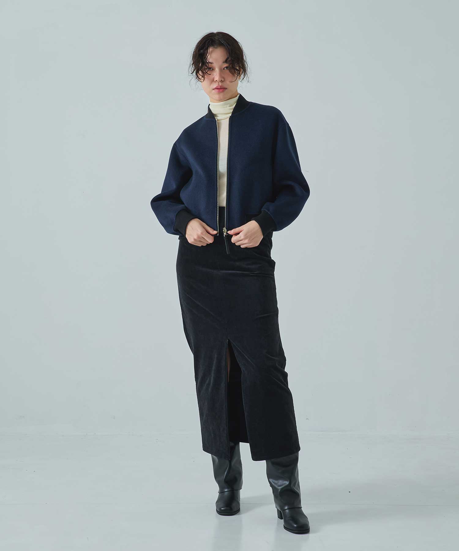 CASHMERE/SILK/WOOL MA-1 THE TOKYO