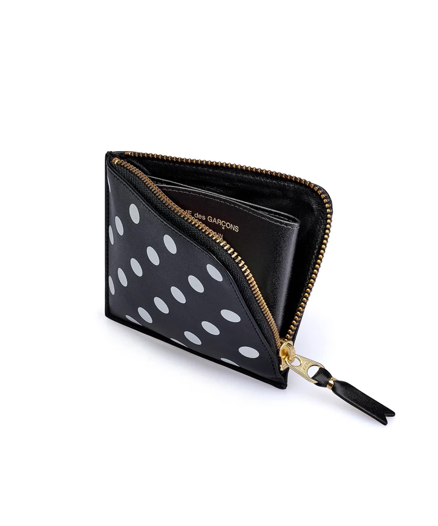 8Z-E031-051 DOTS PRINTED LEATHER LINE Wallet Comme des Garcons