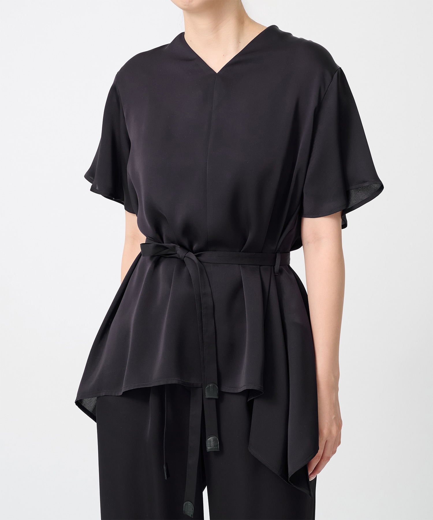 Satin Half Sleeve Blouse THE TOKYO