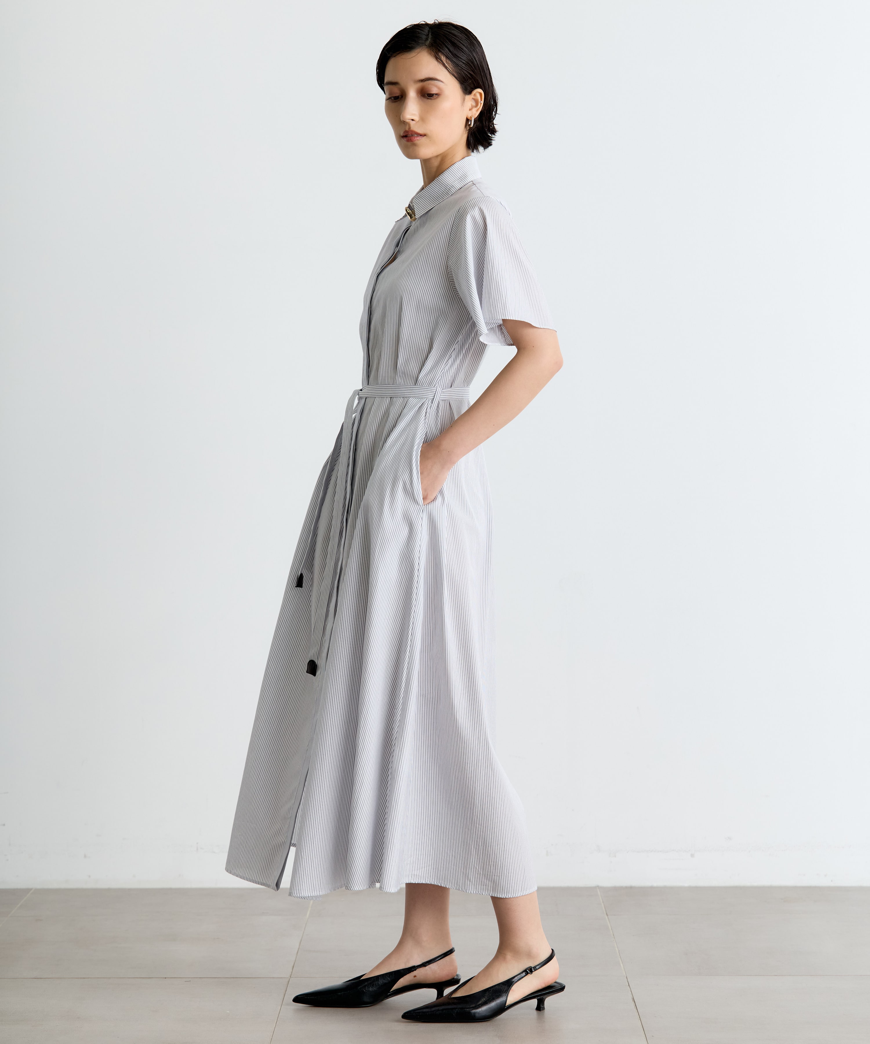 Drape Sleeve Dress THE TOKYO