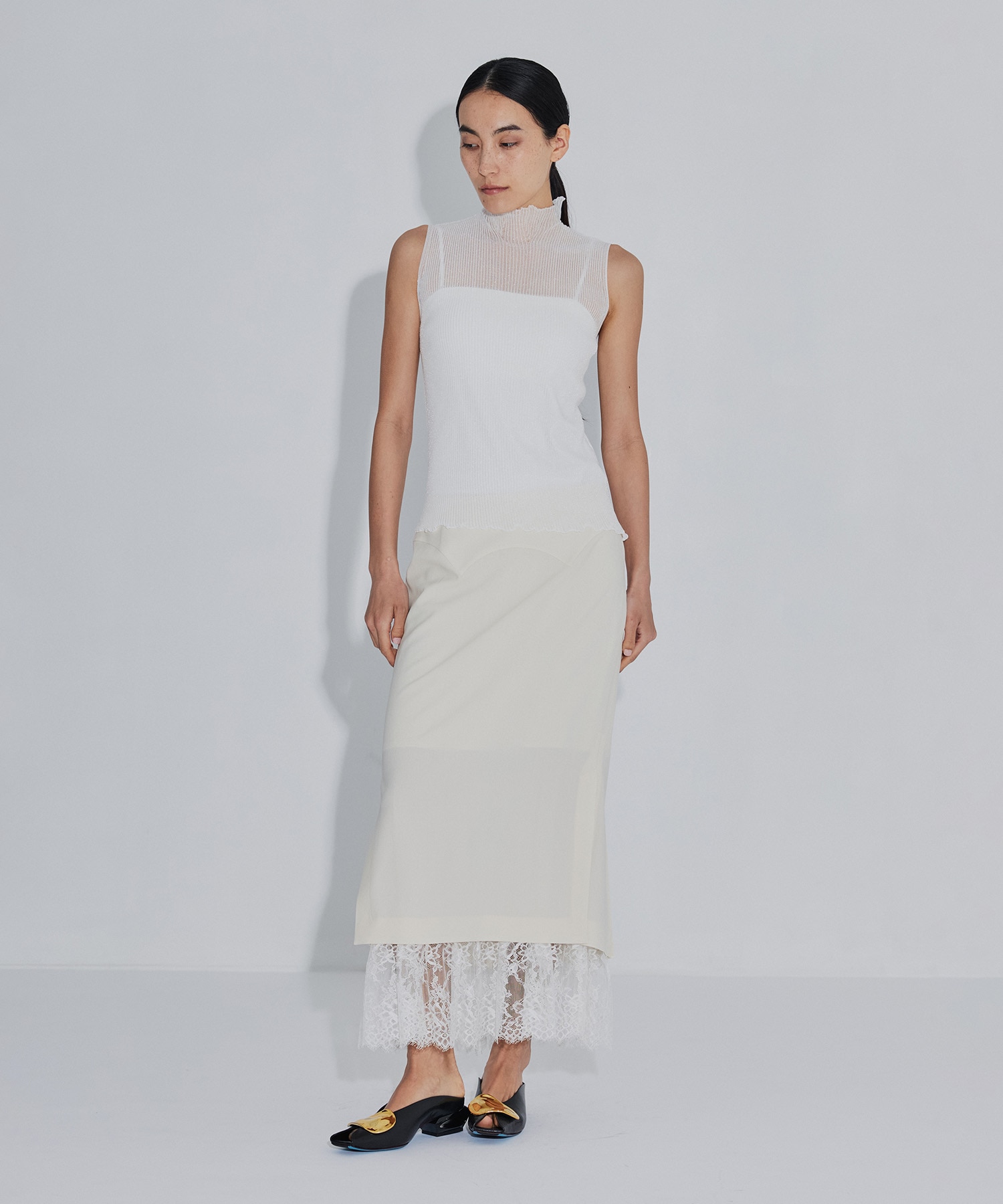 HYPHA LUCENT GLITTER SLEEVELESS TOP CFCL