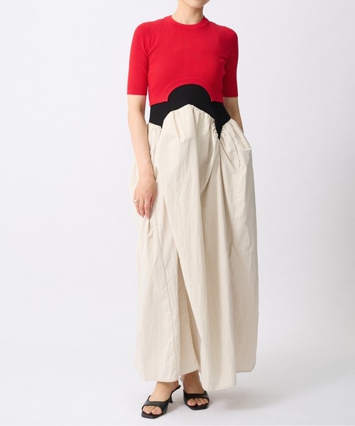 CIRCLE CUT SHORT KT TOP OMMO