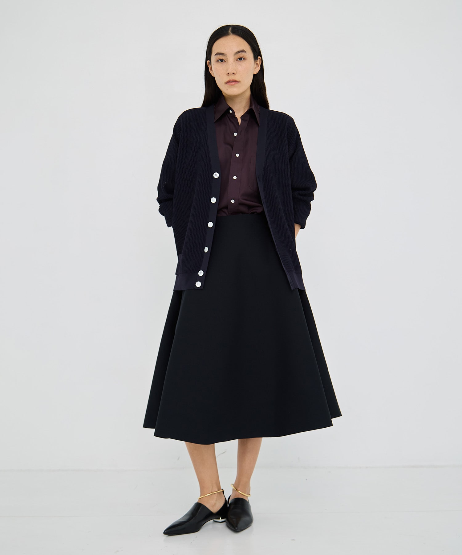 BIG KNIT V CD MESH MADISONBLUE