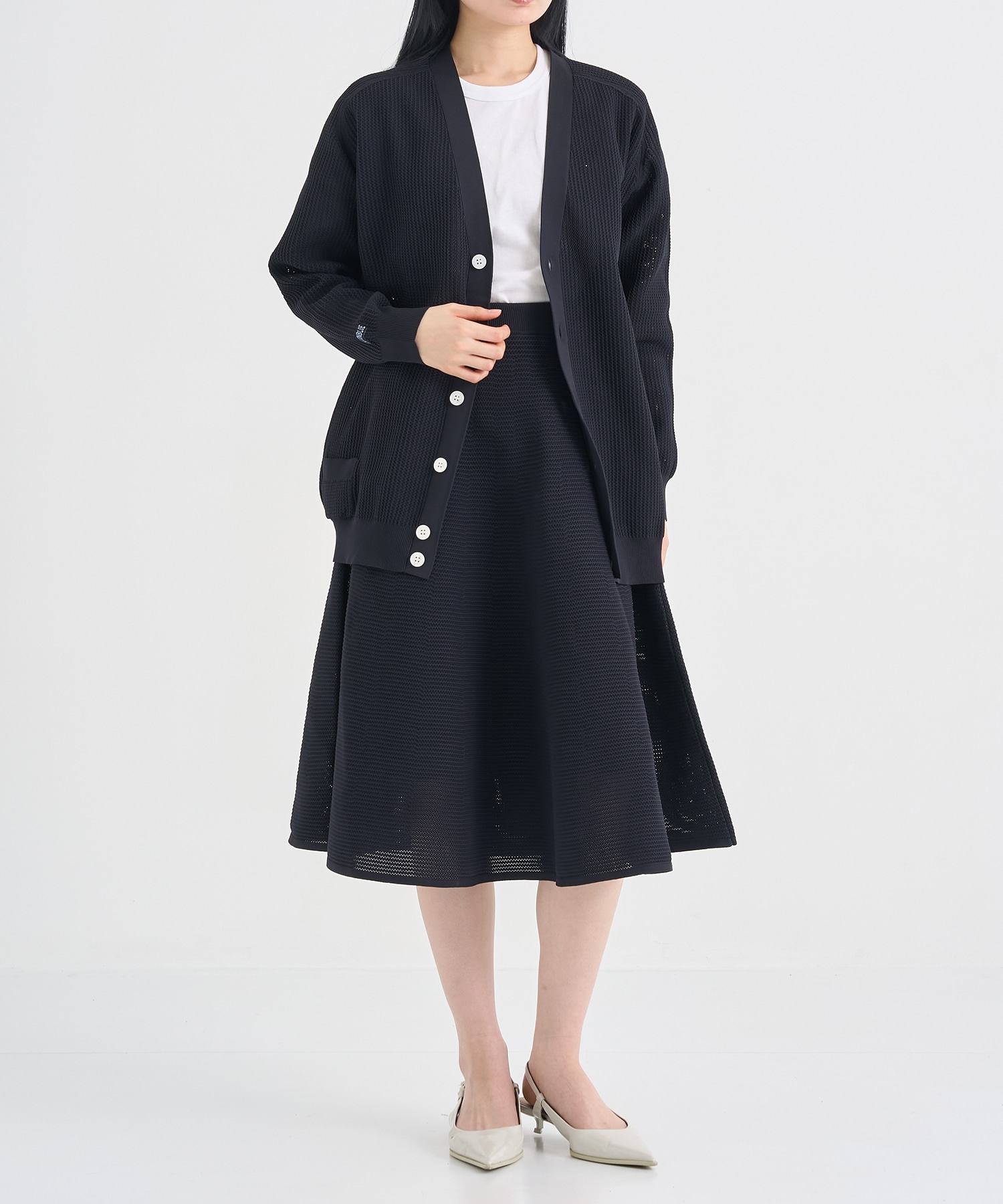 BIG KNIT V CD MESH MADISONBLUE