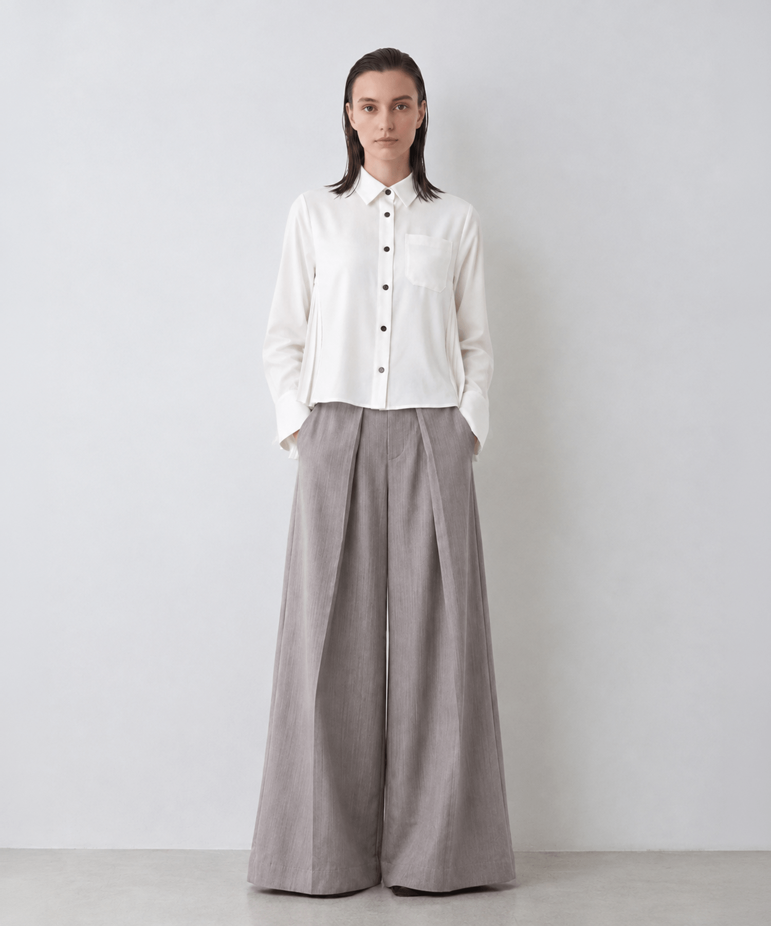 別注 Back Pleats L/S Shirt EZUMi