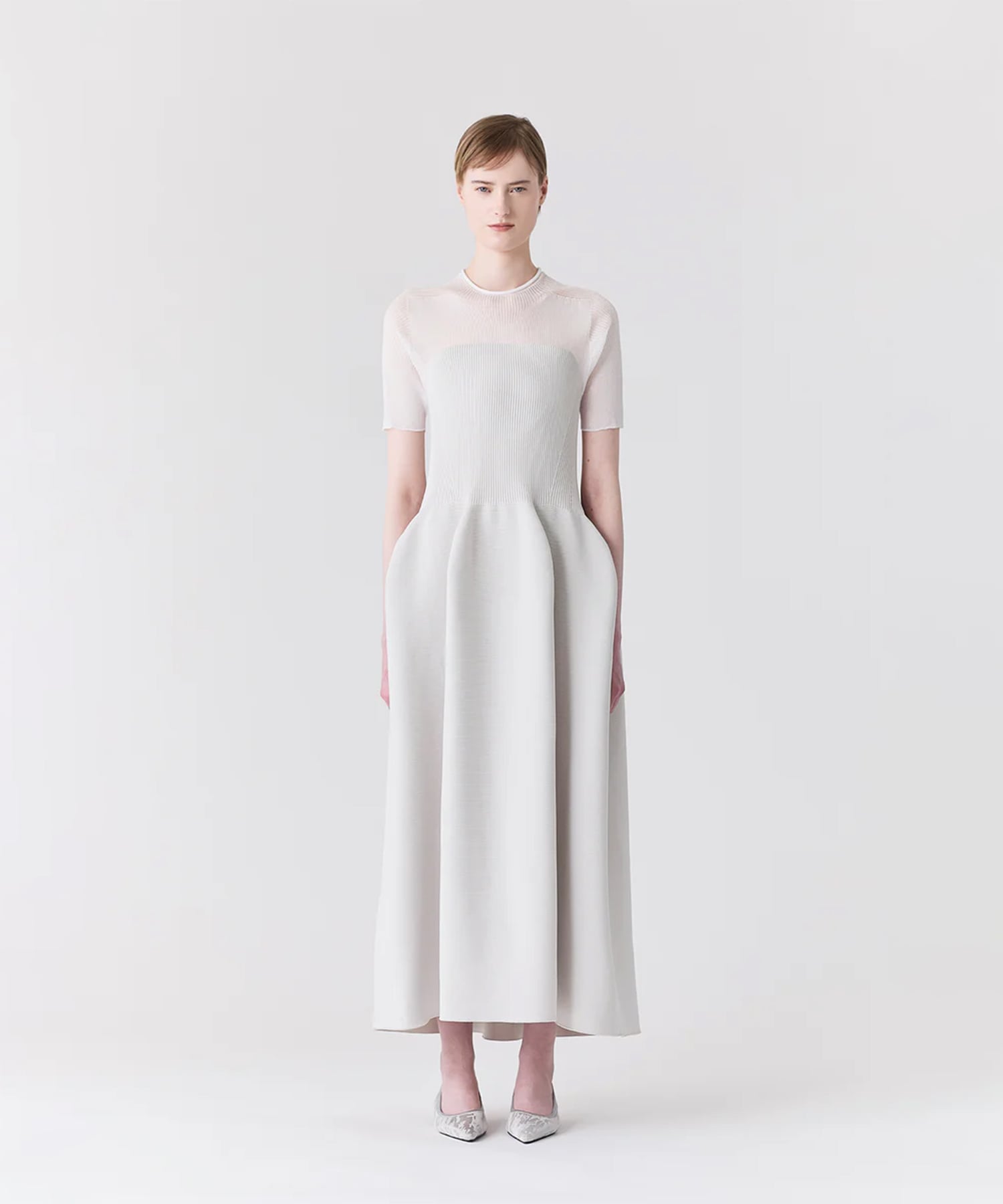 POTTERY LUCENT DECOLLETAGE SHORT SLEEVE DRESS CFCL