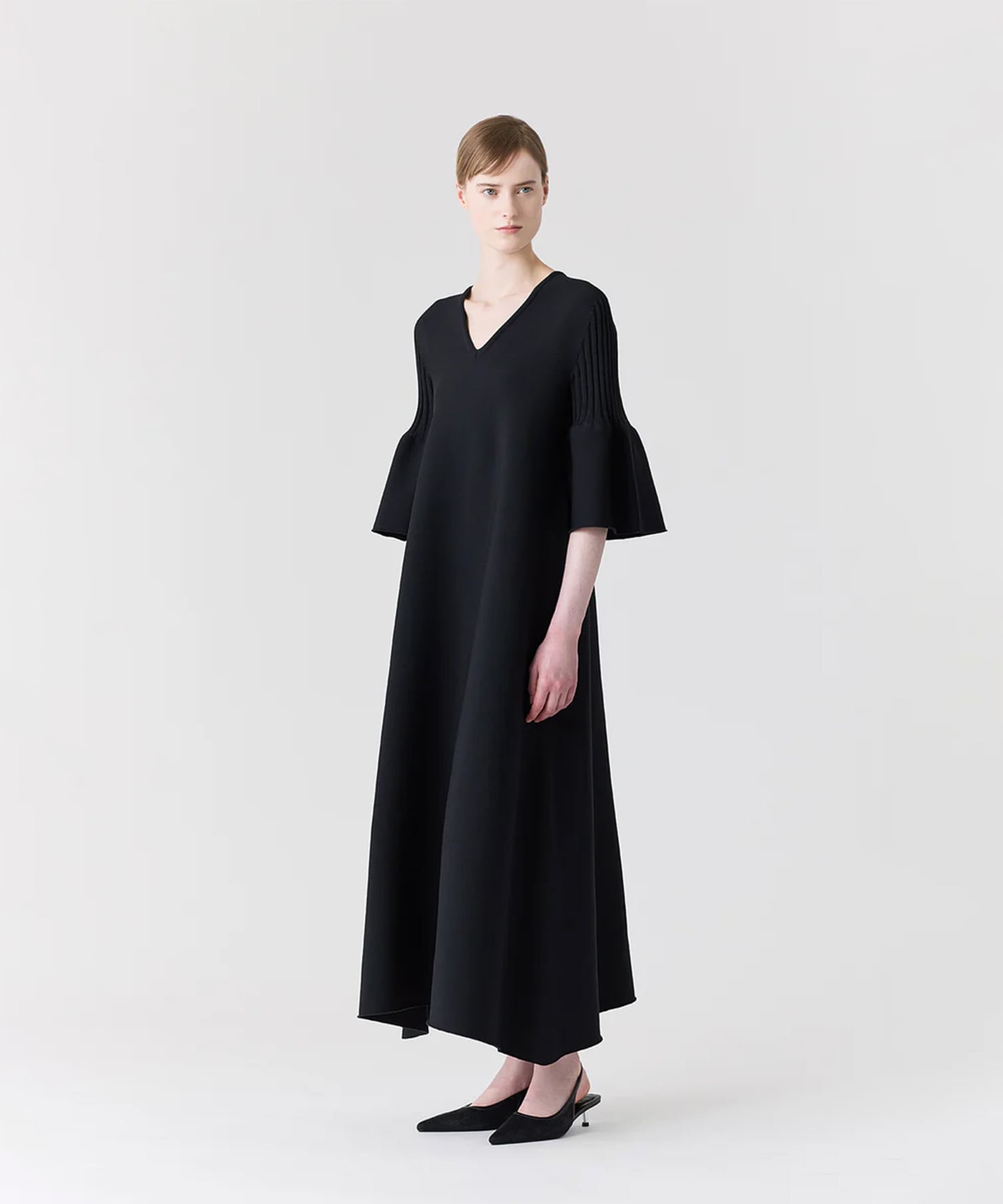 POTTERY SHORT BELL SLEEVE FLARE DRESS CFCL