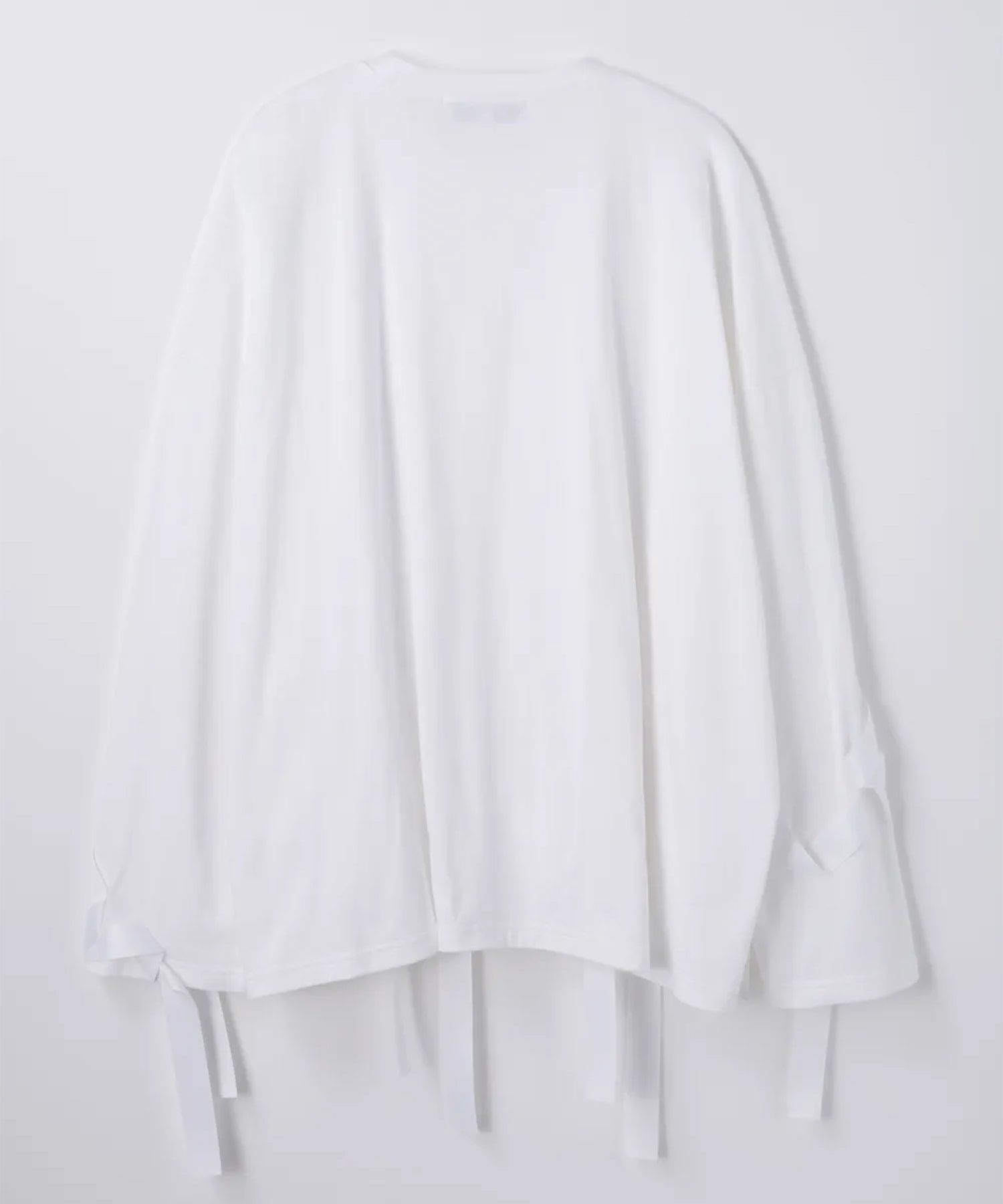 RIBBON LONG-SLEEVE T-SHIRT ENFOLD