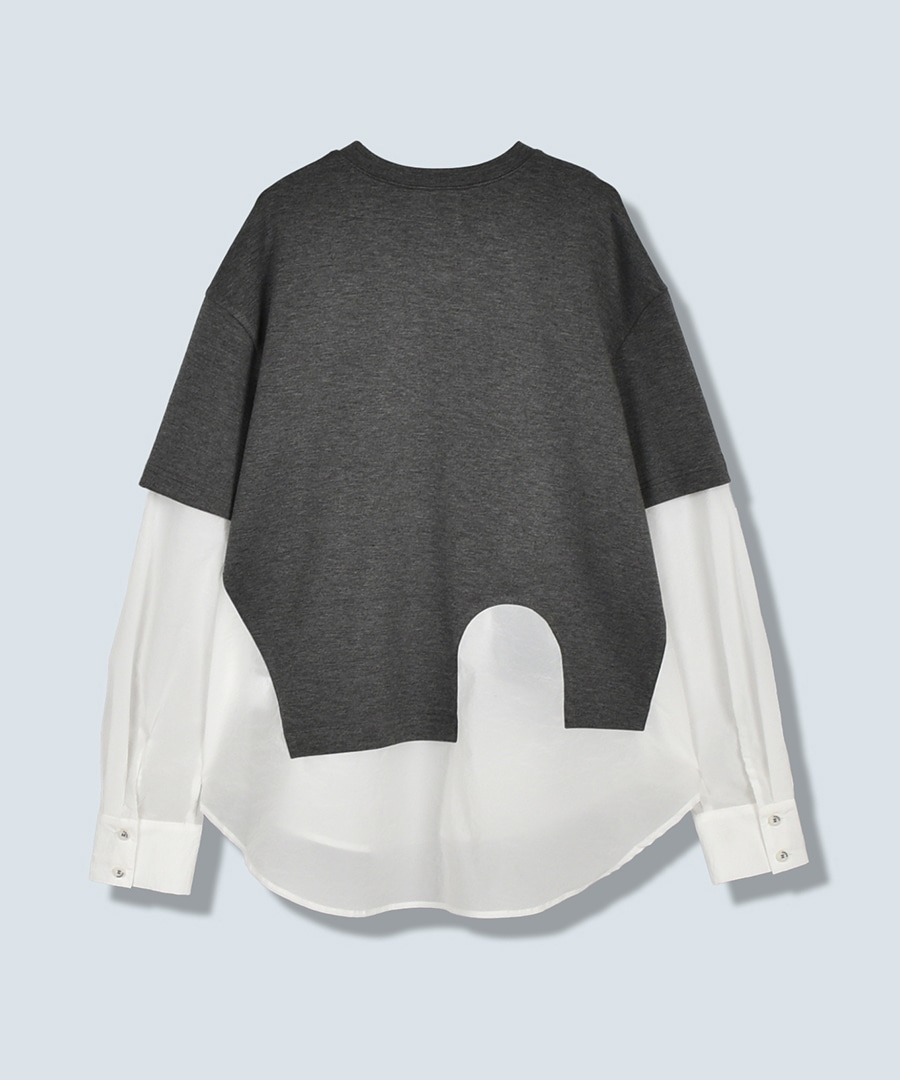 SHIRT LAYERED DOCKING TOP OMMO