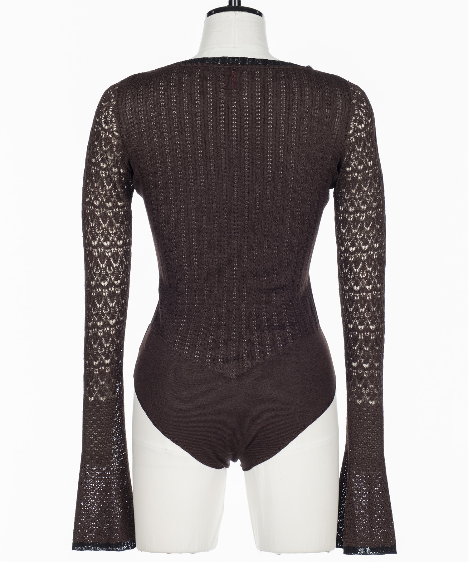 LACE KNIT SWEETHEART BODYSUIT FETICO