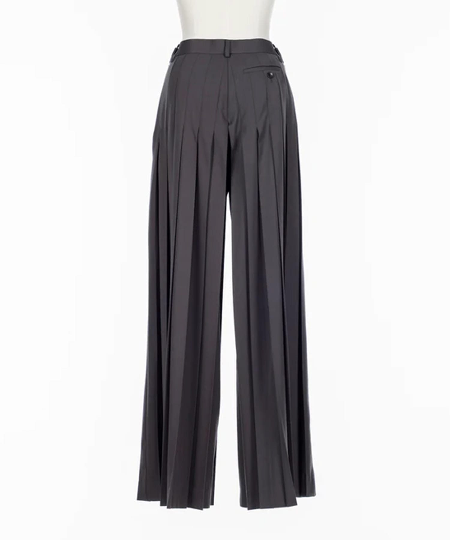 FINE WOOL SUITING PLEATED TROUSERS FETICO