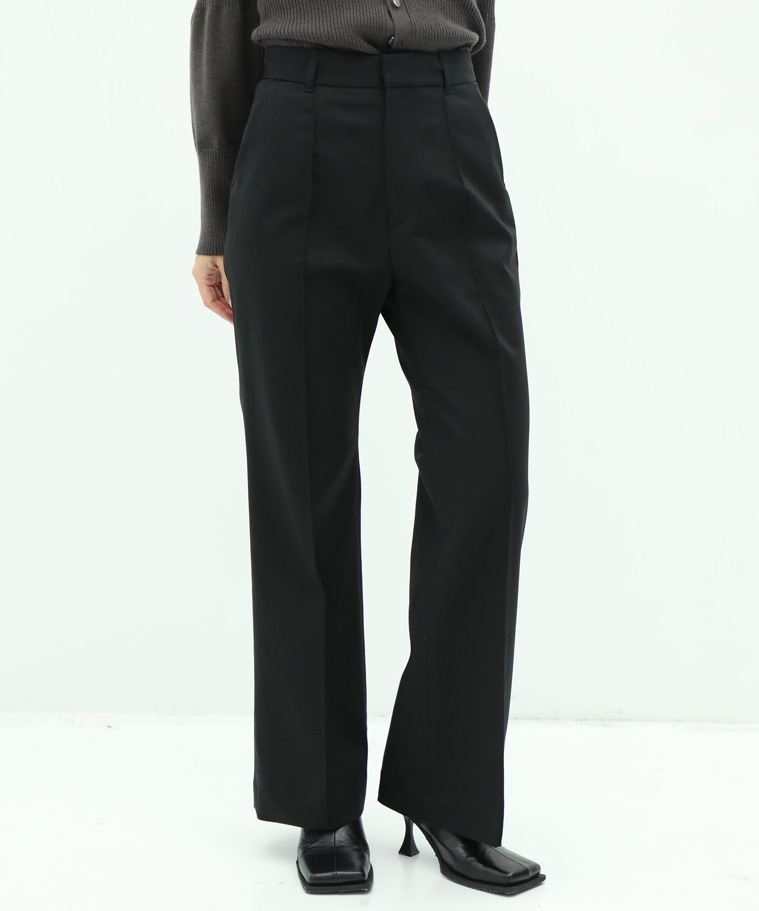 Double Cloth Slim Flare Pants CITY TOKYO