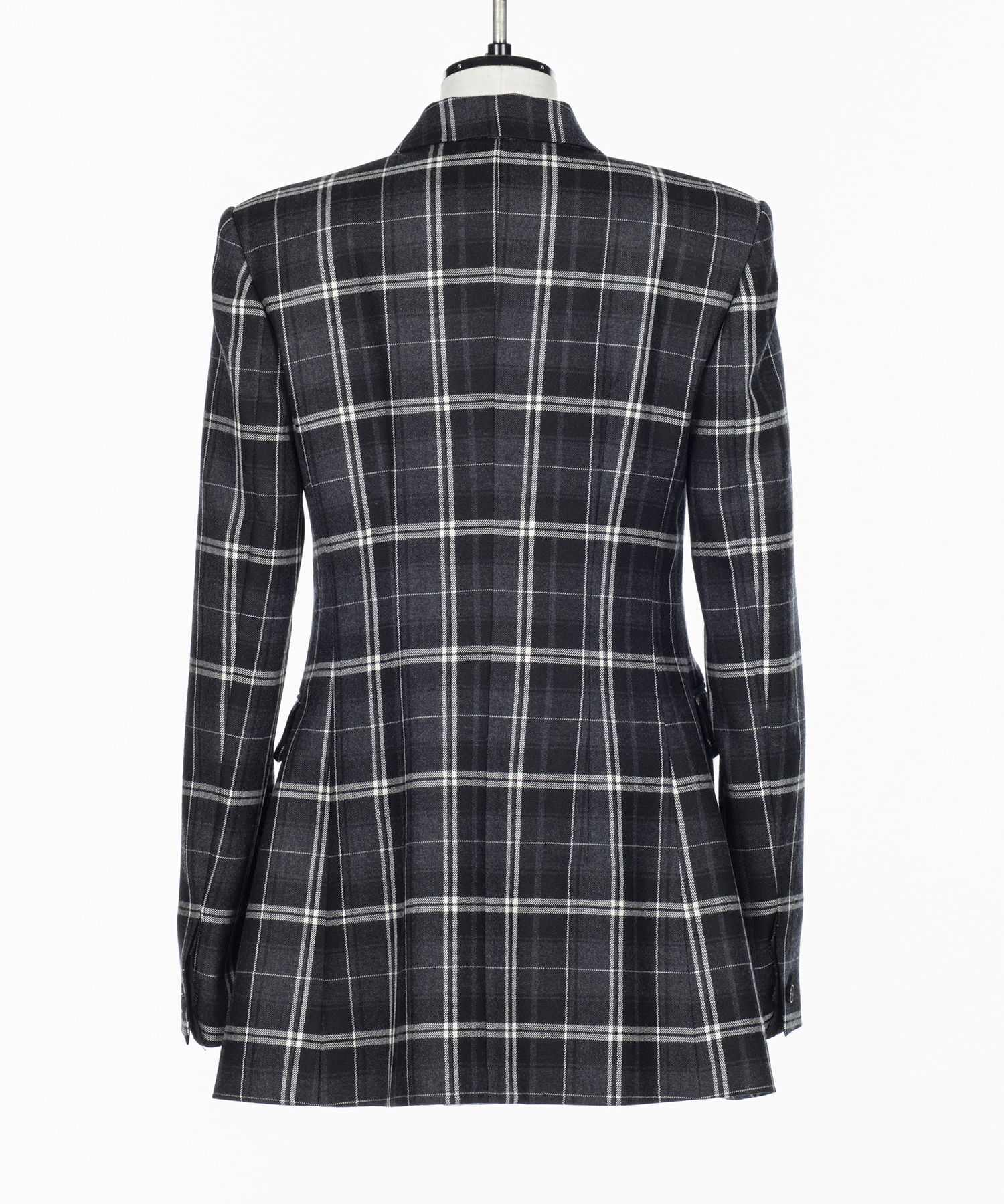 WOOL CHECK DOUBLE-BREASTED JACKET FETICO