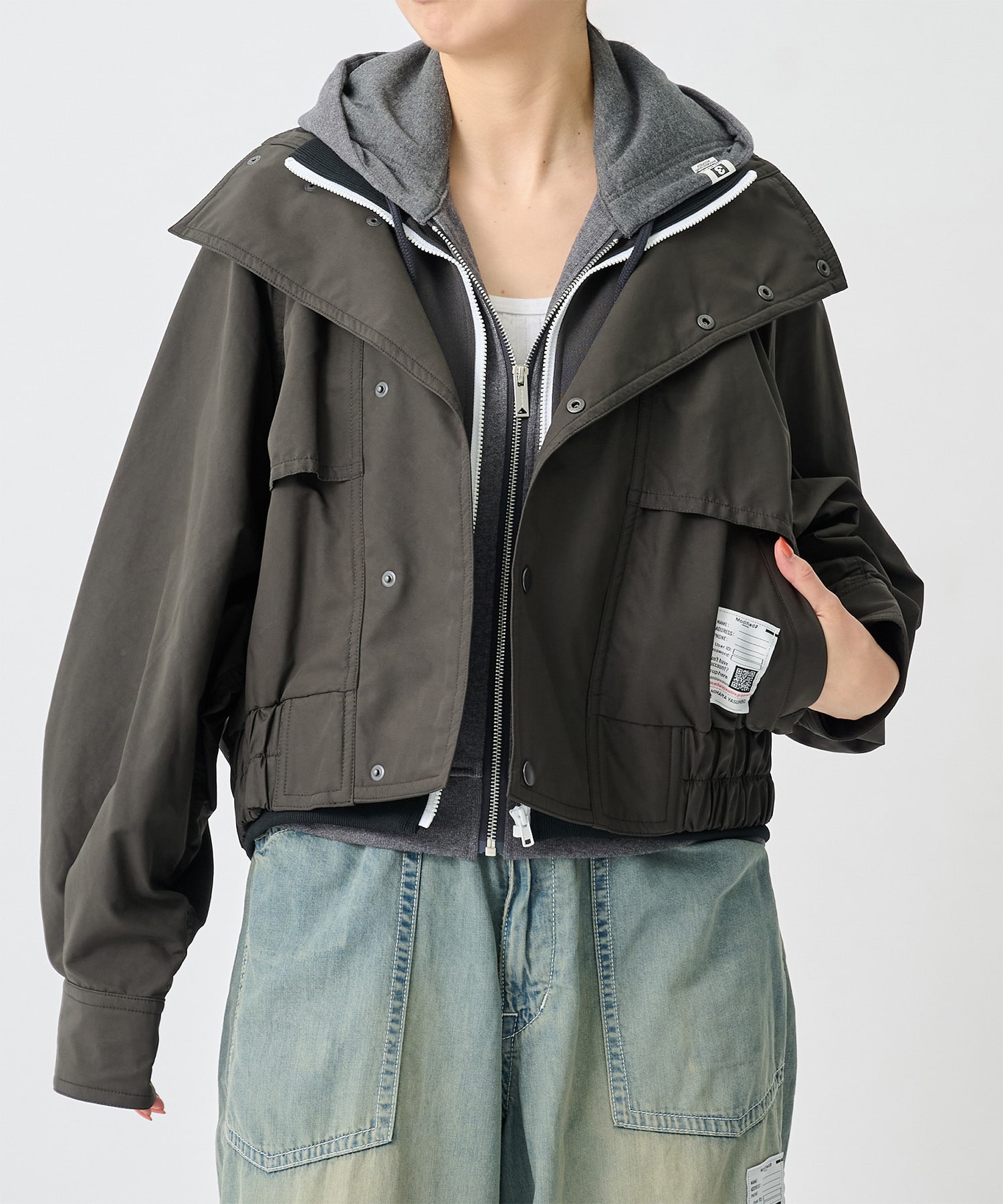 THREE LAYERED BONBER JACKET Maison MIHARA YASUHIRO