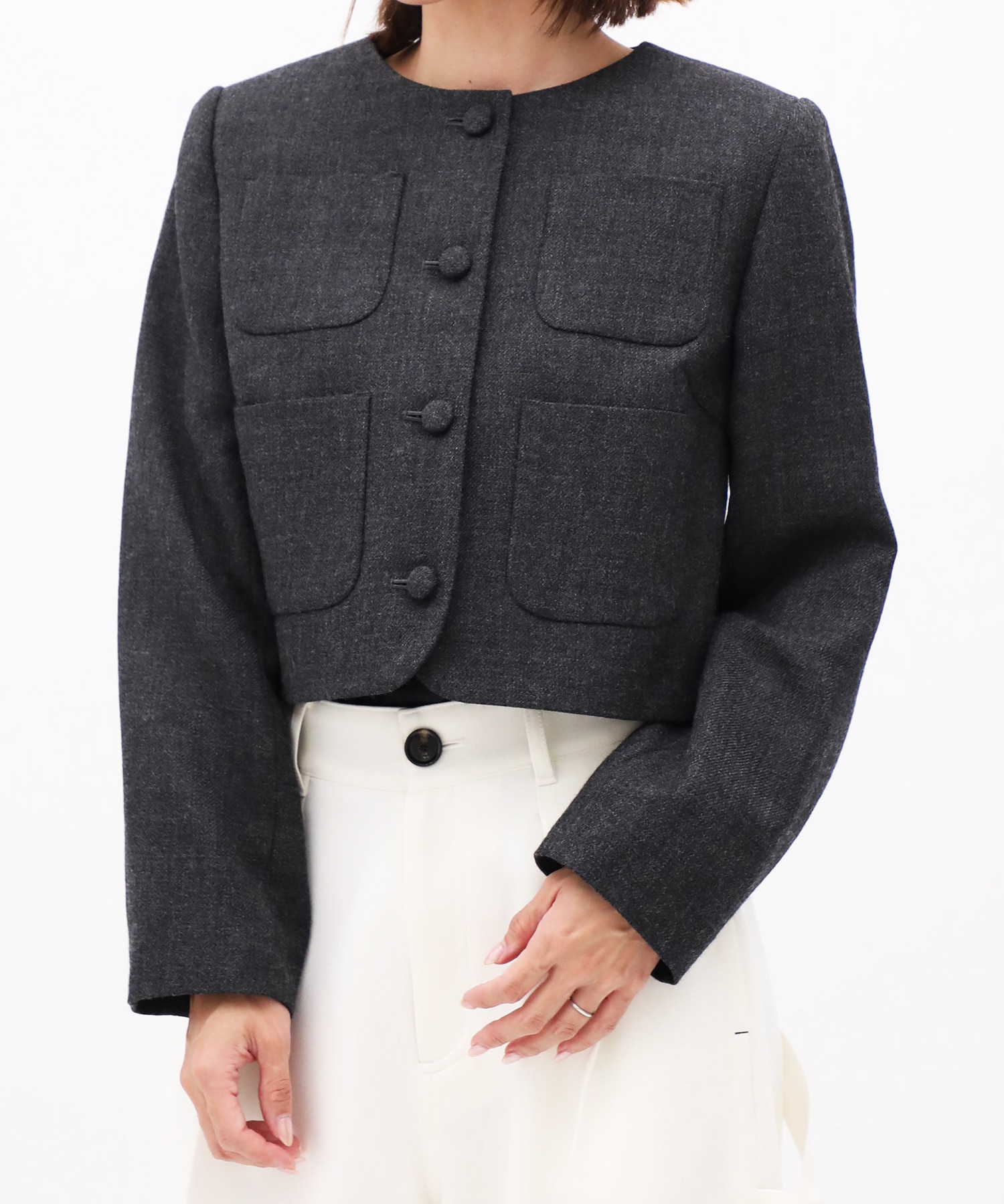 Wool Boxy Jacket CITY TOKYO
