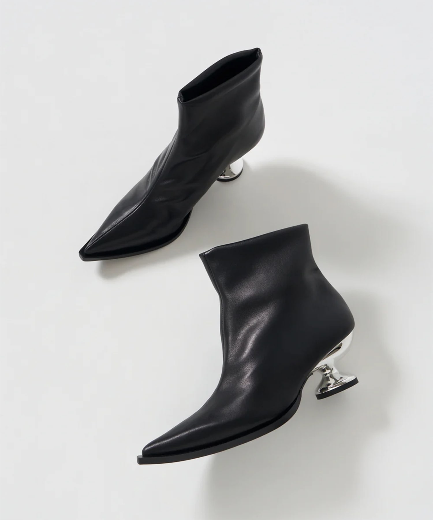 Metal Heel Short Boots MANA