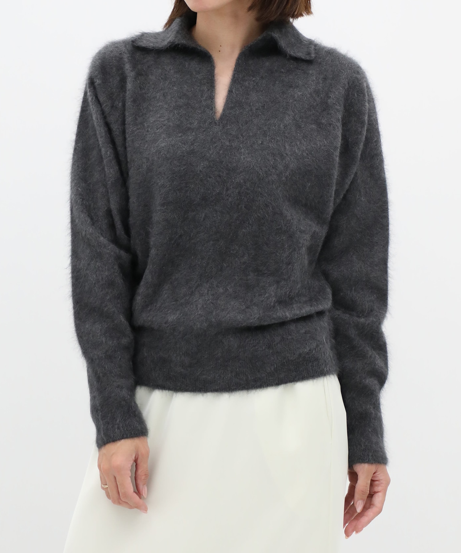 ROYAL CASHMERE FUR SKIPPER POLO ATON