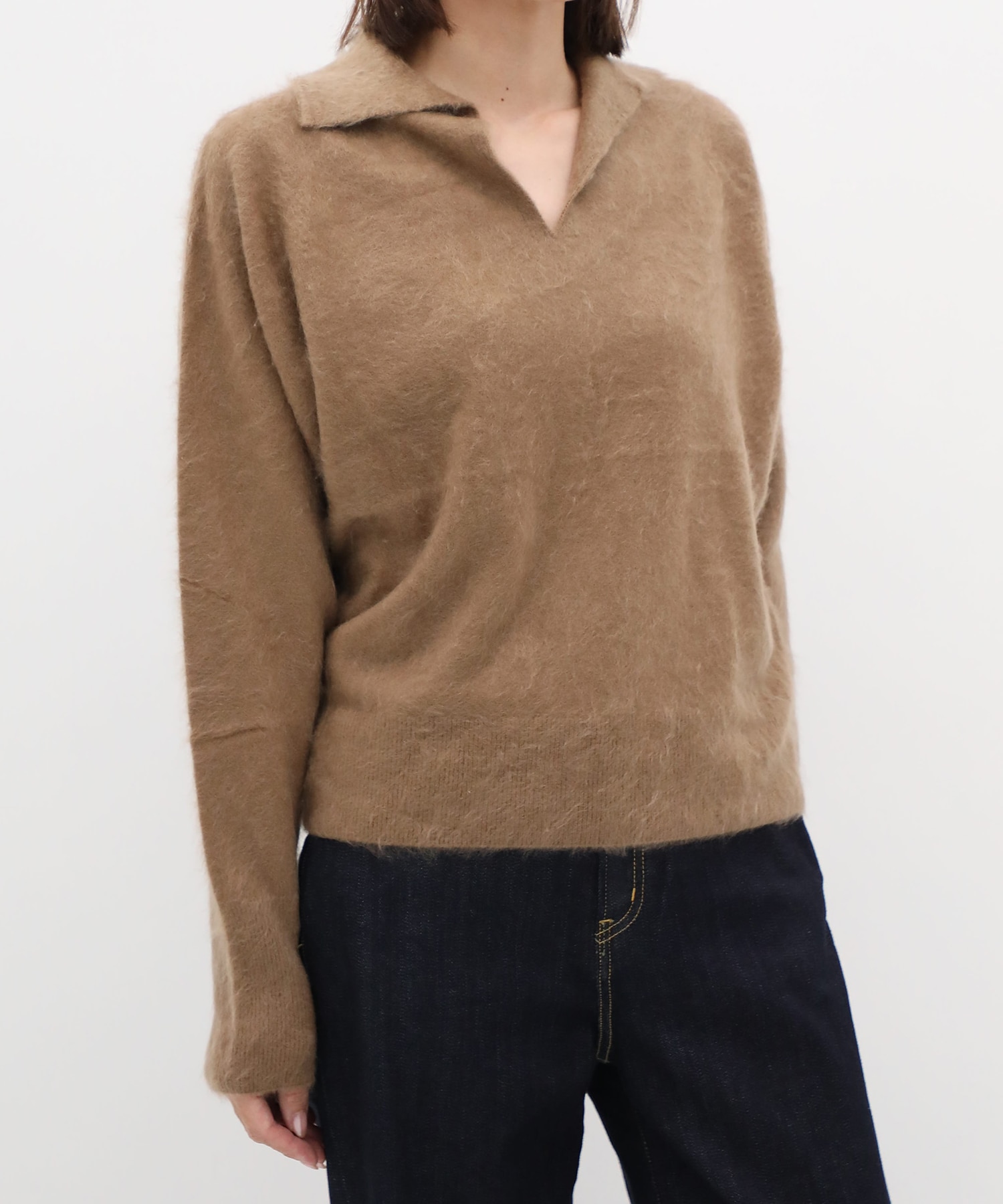 ROYAL CASHMERE FUR SKIPPER POLO ATON