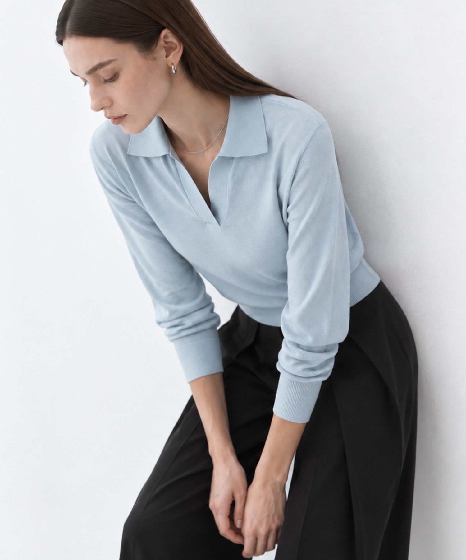CASHMERE/SILK REVERSIBLE SKIPPER PULLOVER THE TOKYO