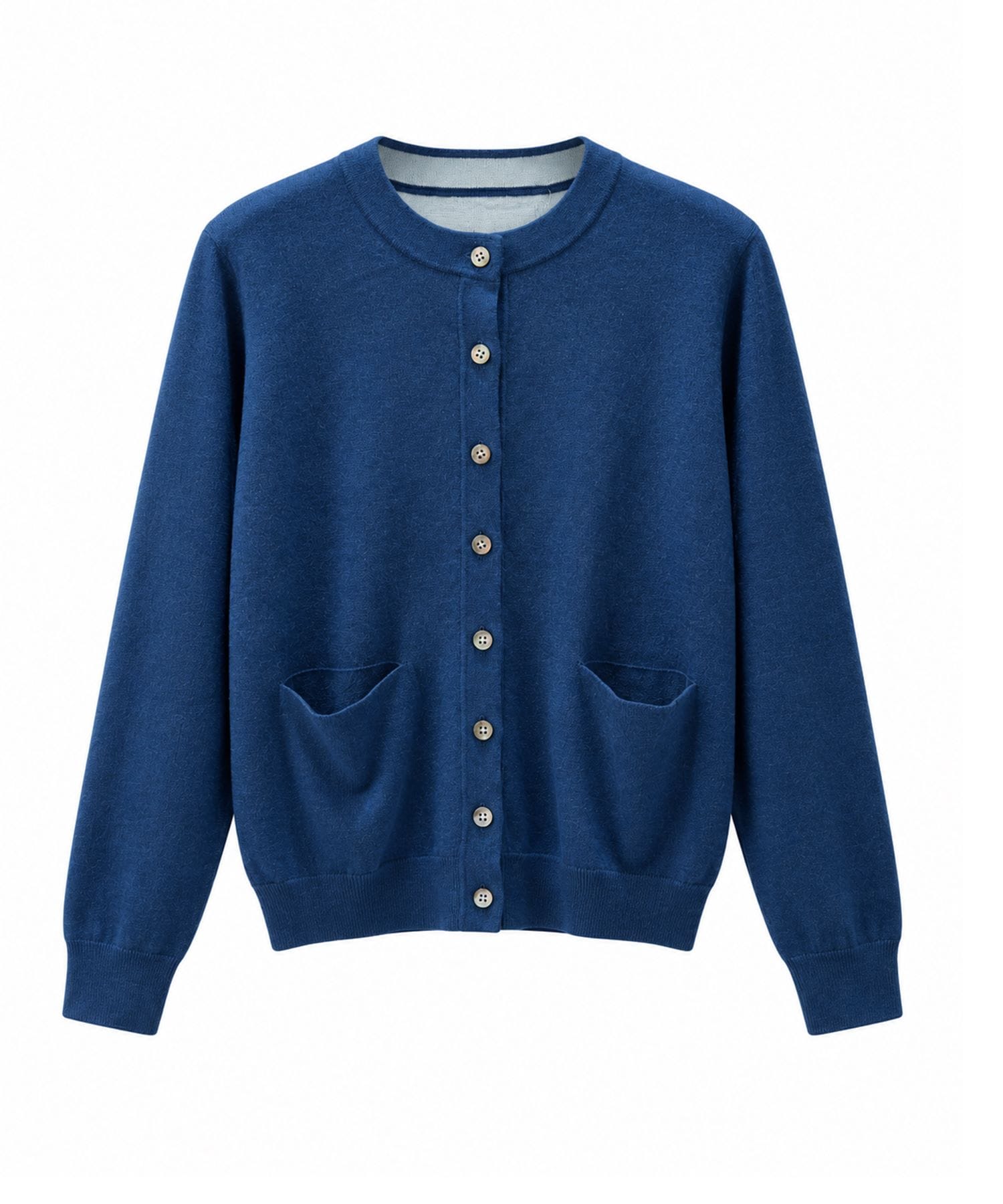 CASHMERE/SILK REVERSIBLE CREW NECK CARDIGAN THE TOKYO
