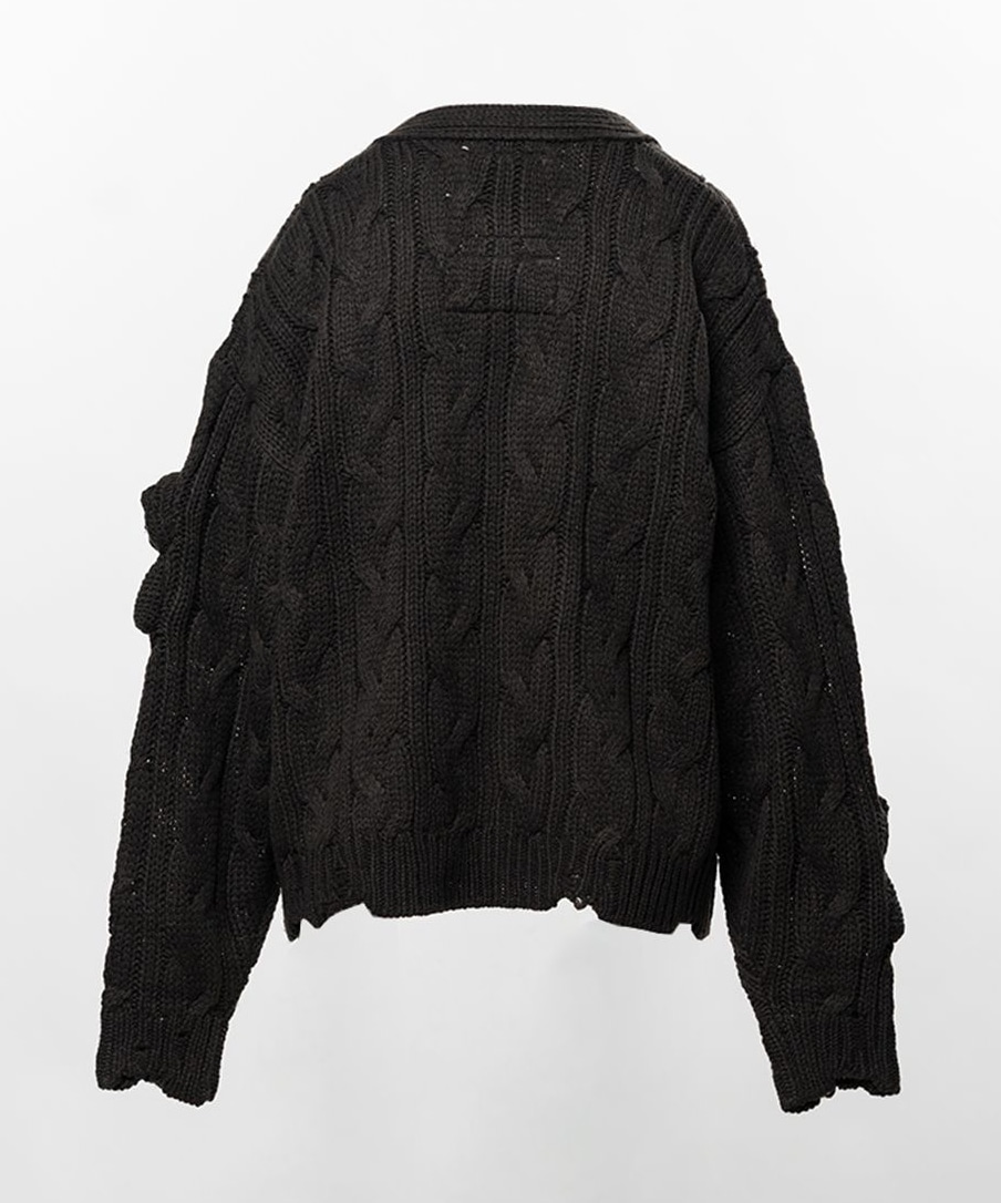 PINK HOUSE BEARS KNIT CARDIGAN Maison MIHARA YASUHIRO